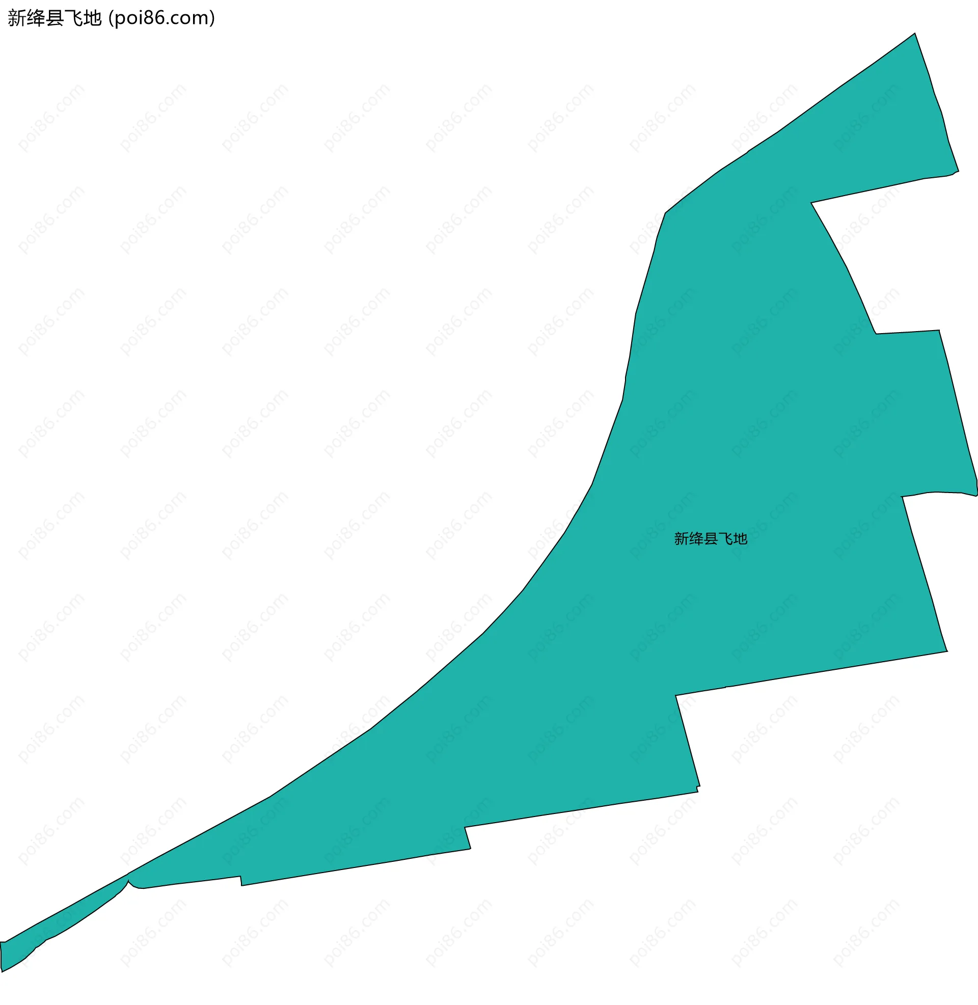 新绛县飞地边界地图
