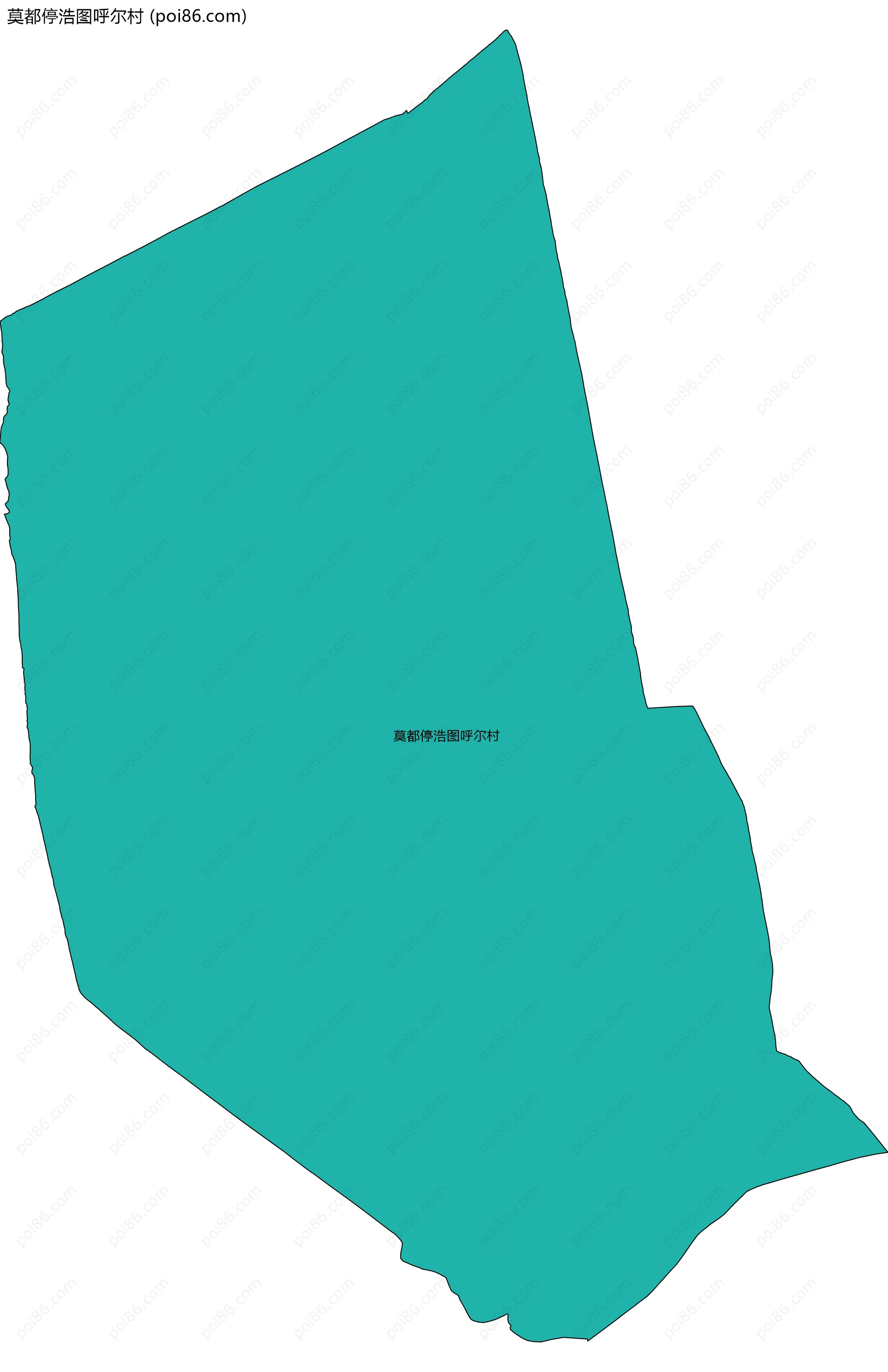 莫都停浩图呼尔村边界地图