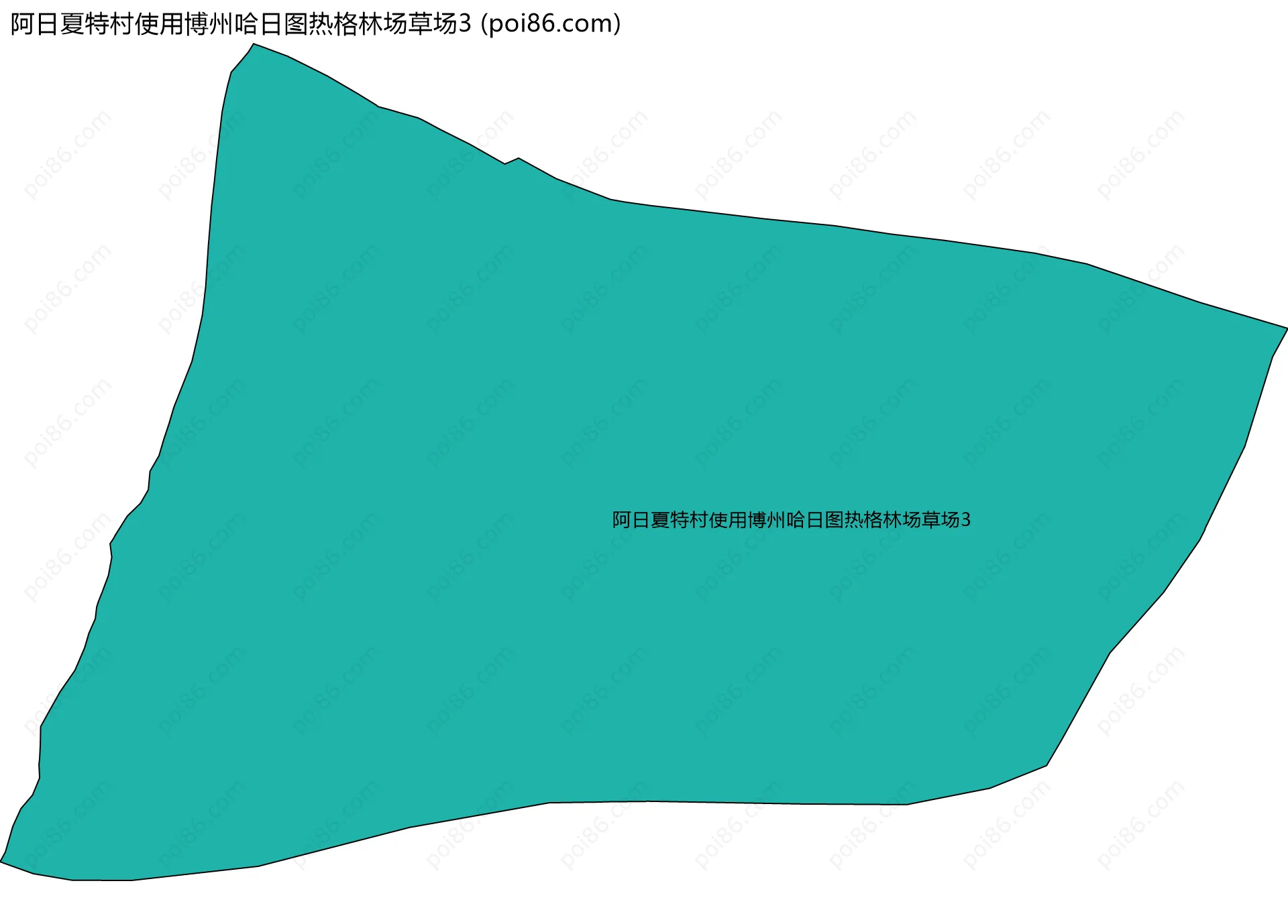 阿日夏特村使用博州哈日图热格林场草场3边界地图