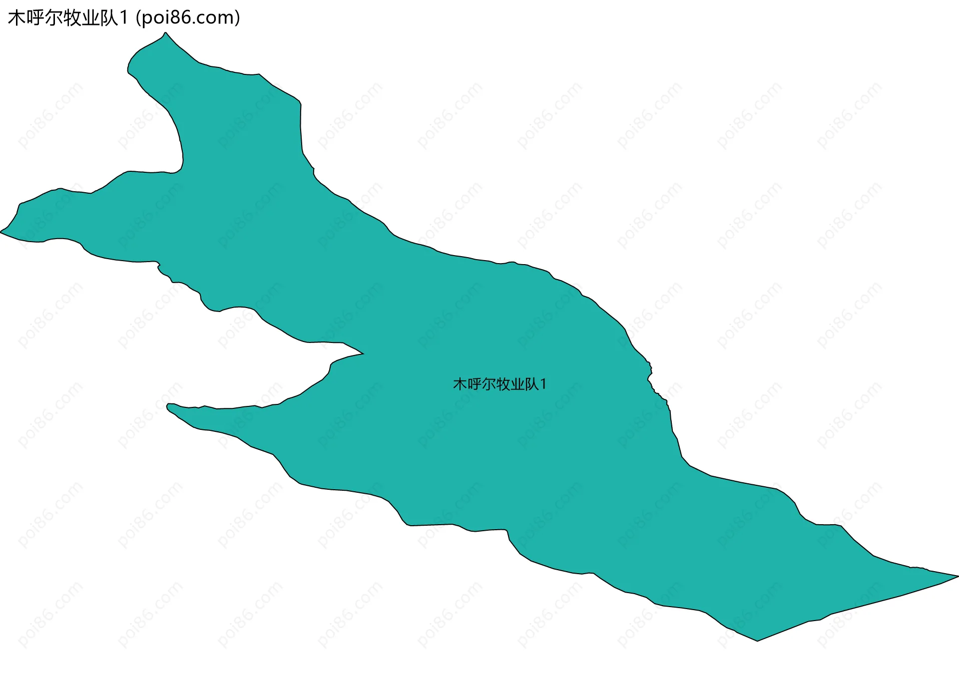 木呼尔牧业队1边界地图
