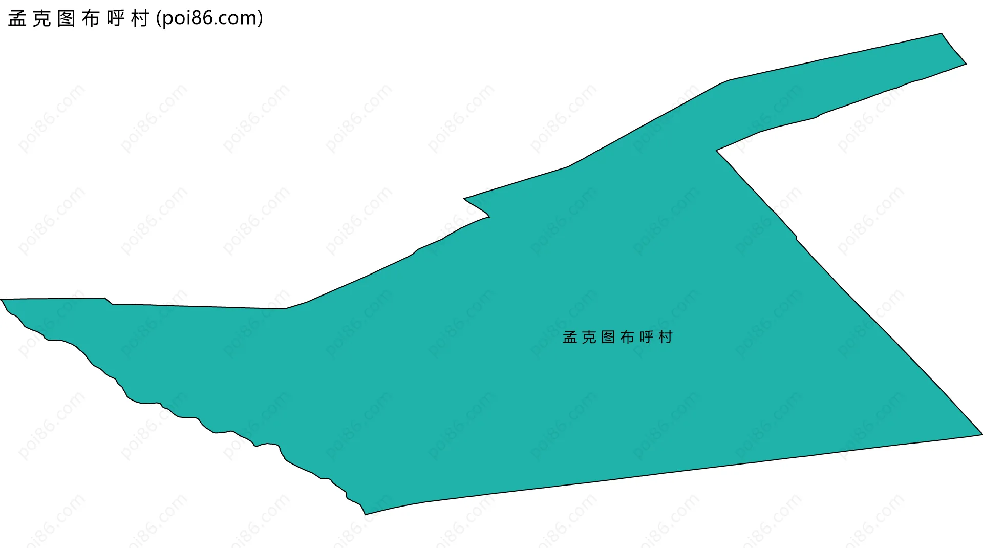 孟 克 图 布 呼 村边界地图