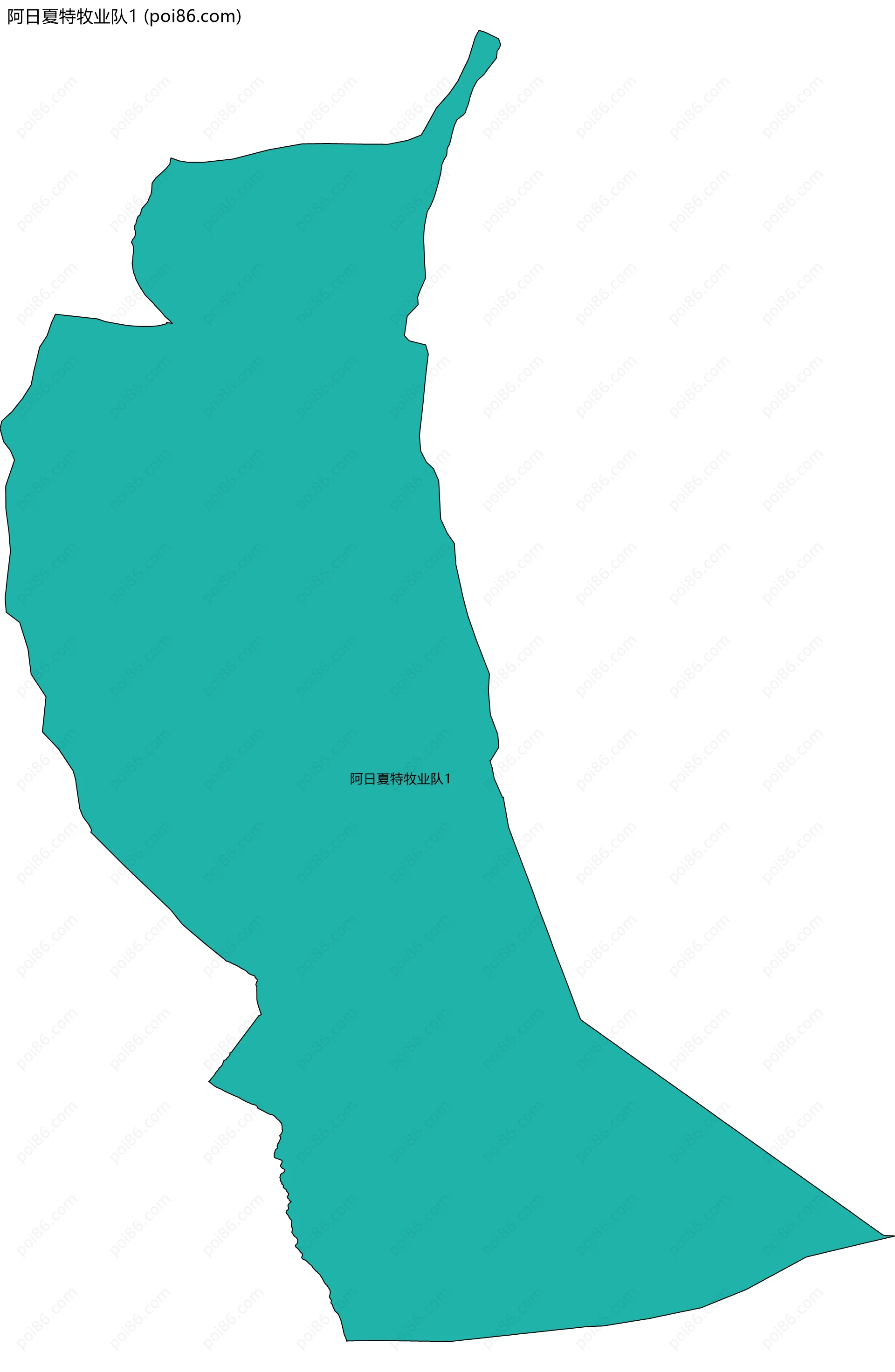 阿日夏特牧业队1边界地图