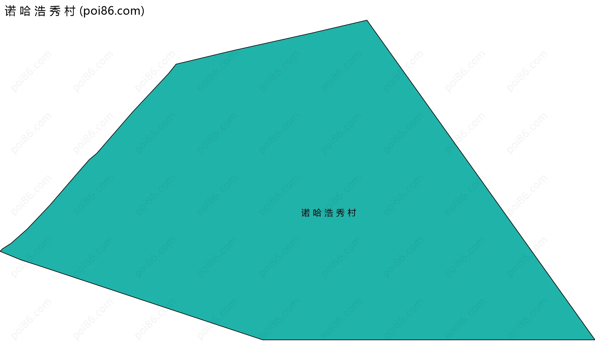 诺 哈 浩 秀 村边界地图