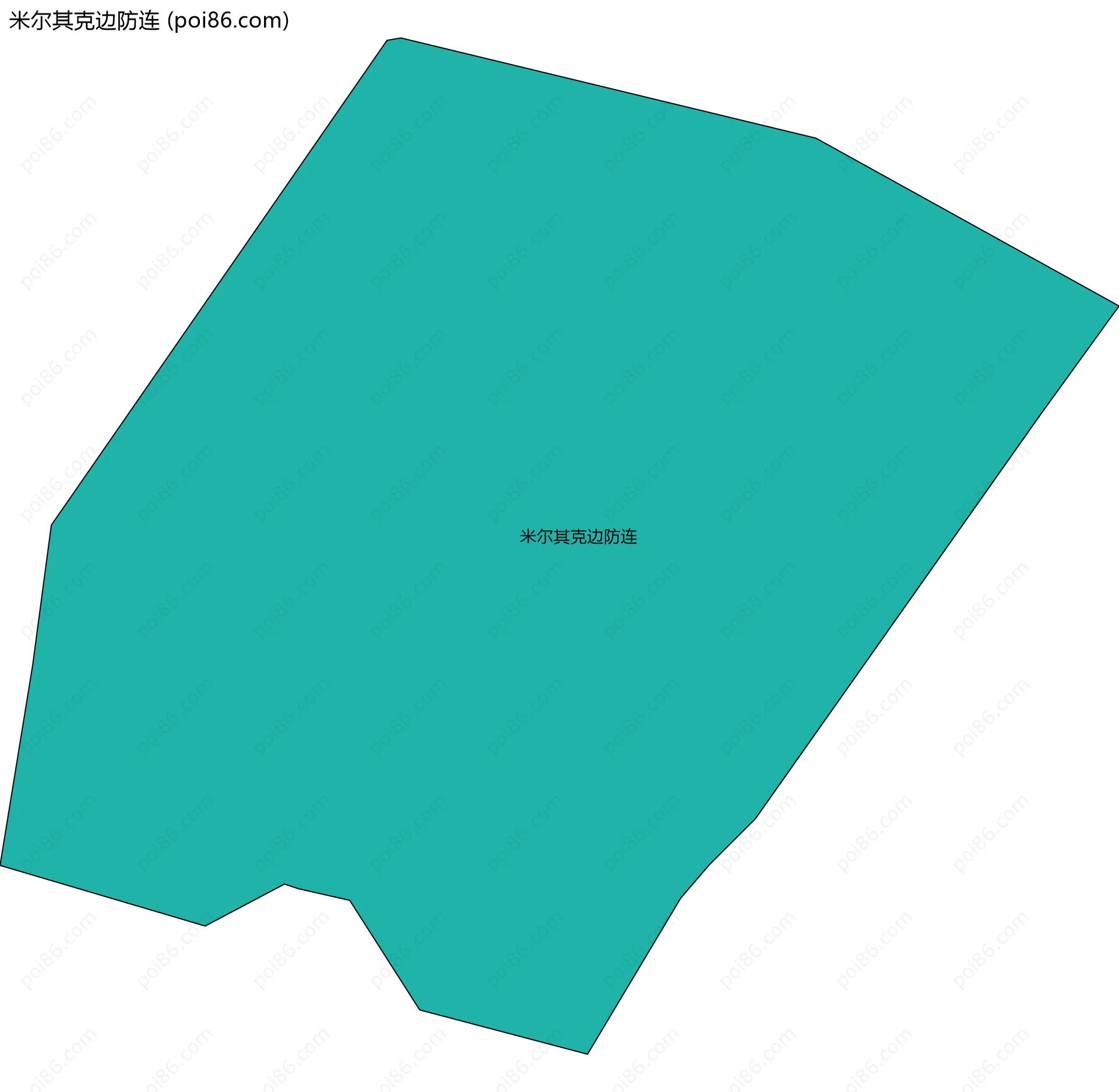 米尔其克边防连边界地图