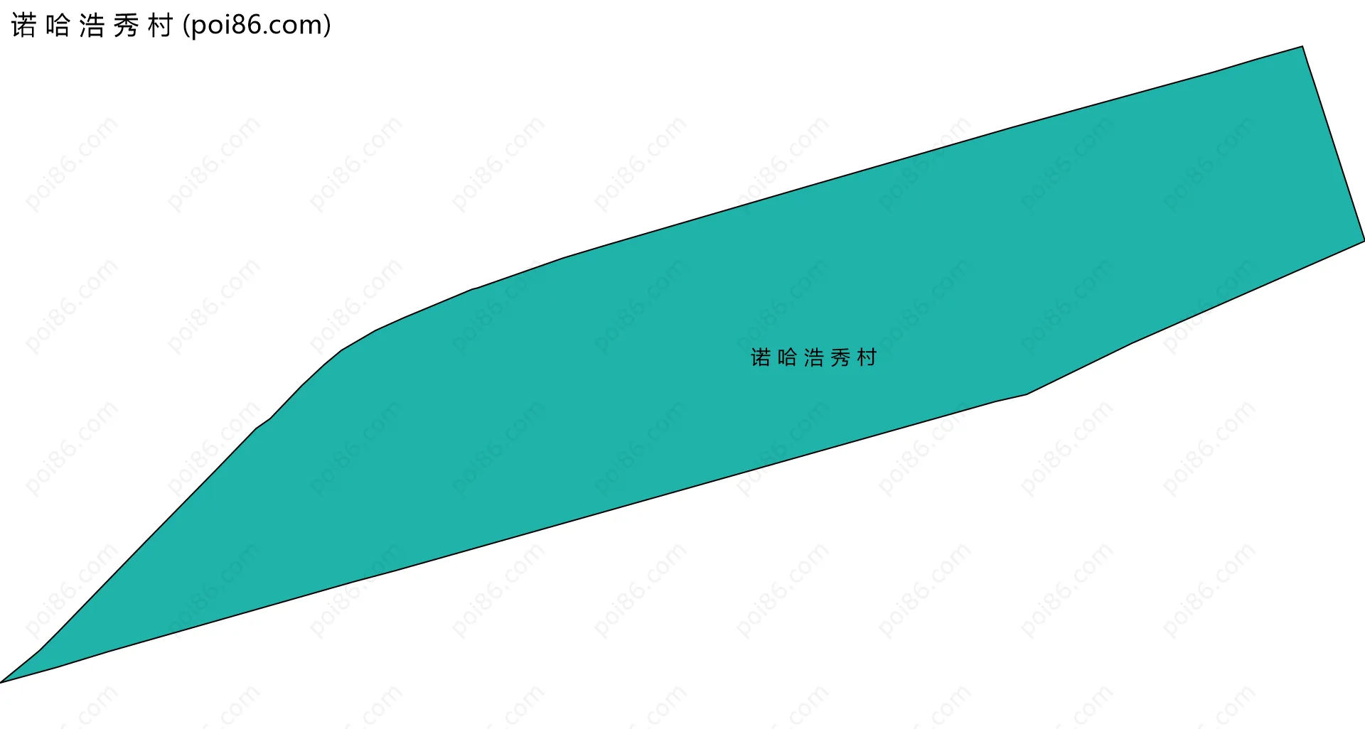 诺 哈 浩 秀 村边界地图