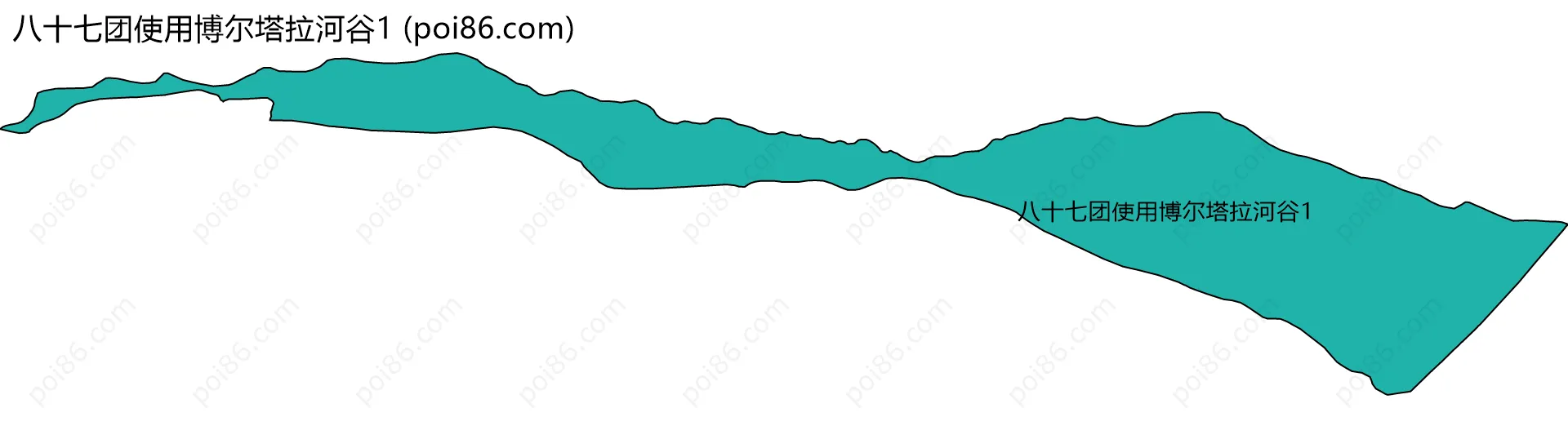 八十七团使用博尔塔拉河谷1边界地图