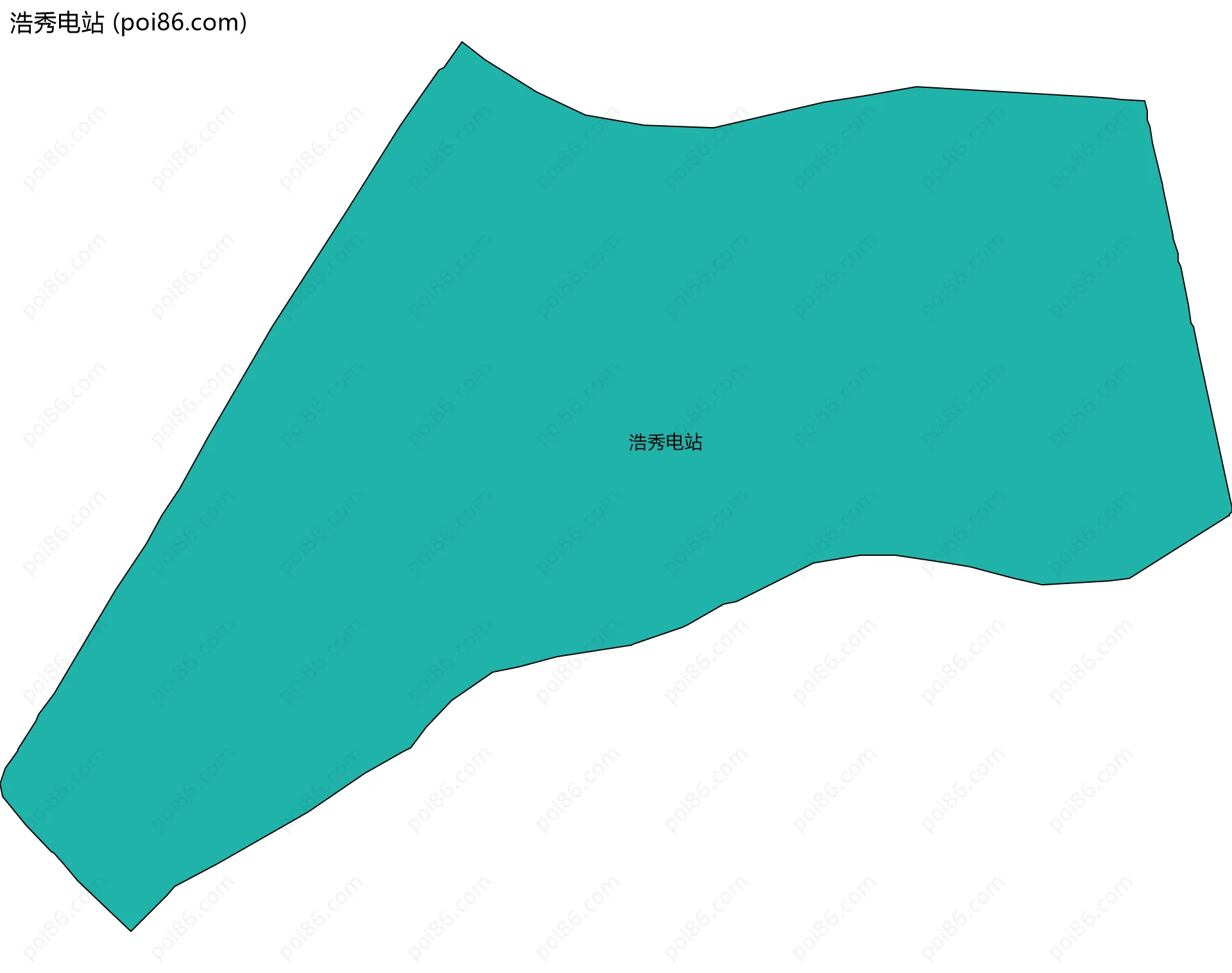 浩秀电站边界地图