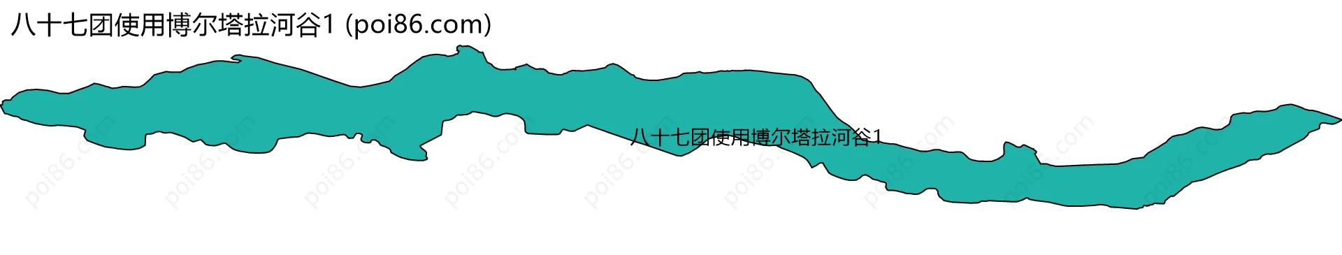 八十七团使用博尔塔拉河谷1边界地图