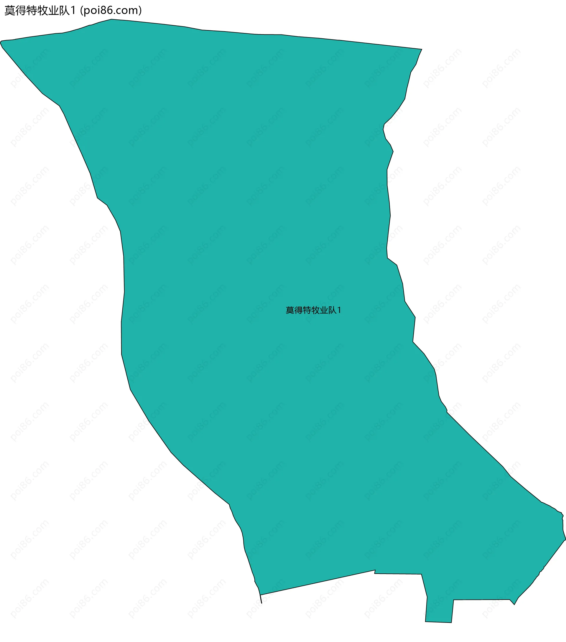 莫得特牧业队1边界地图