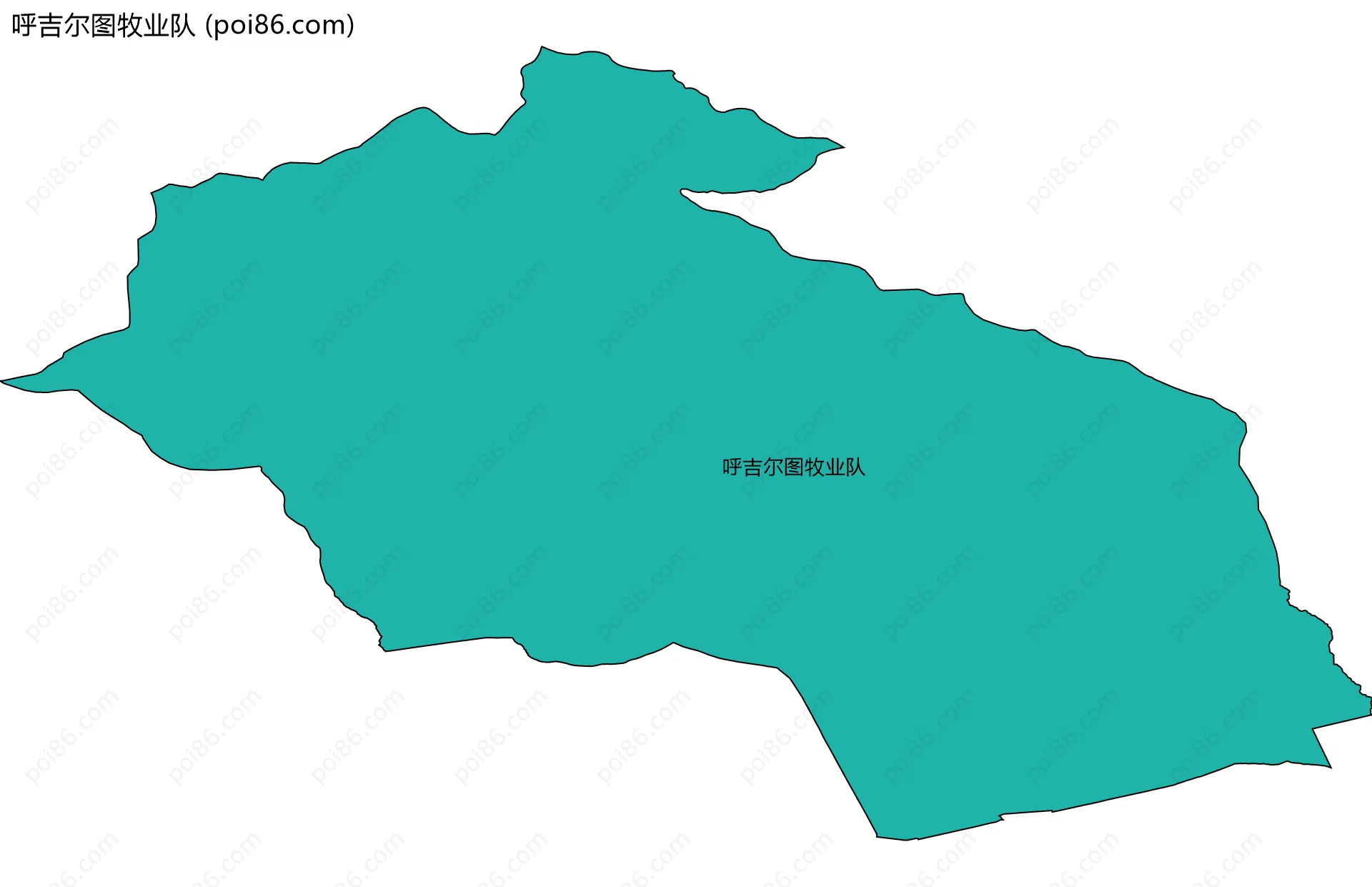 呼吉尔图牧业队边界地图