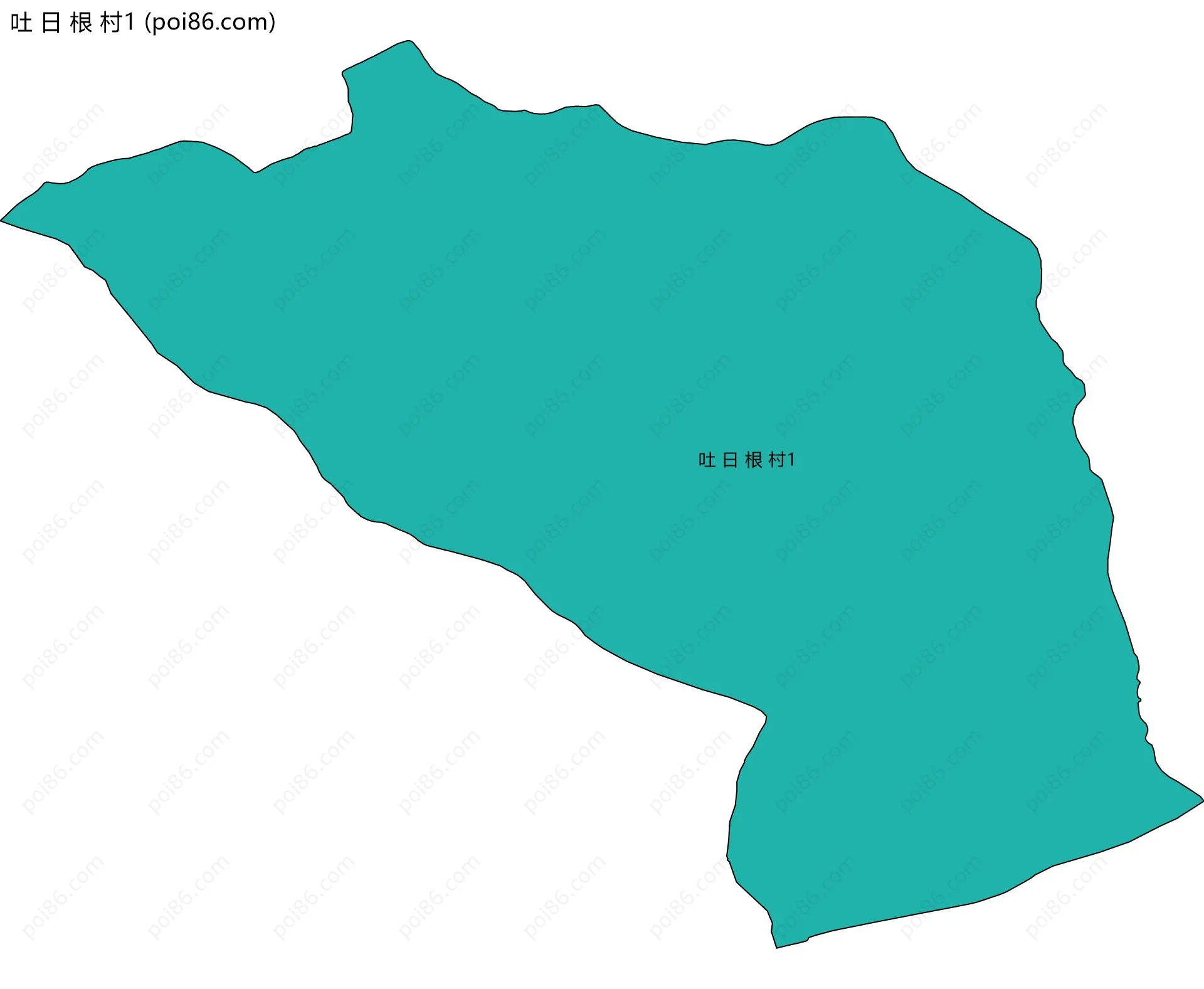 吐 日 根 村1边界地图