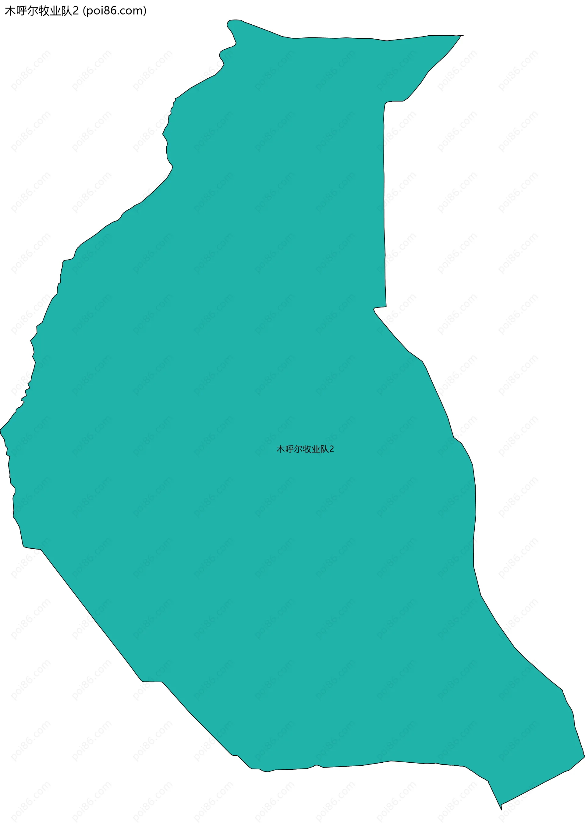 木呼尔牧业队2边界地图