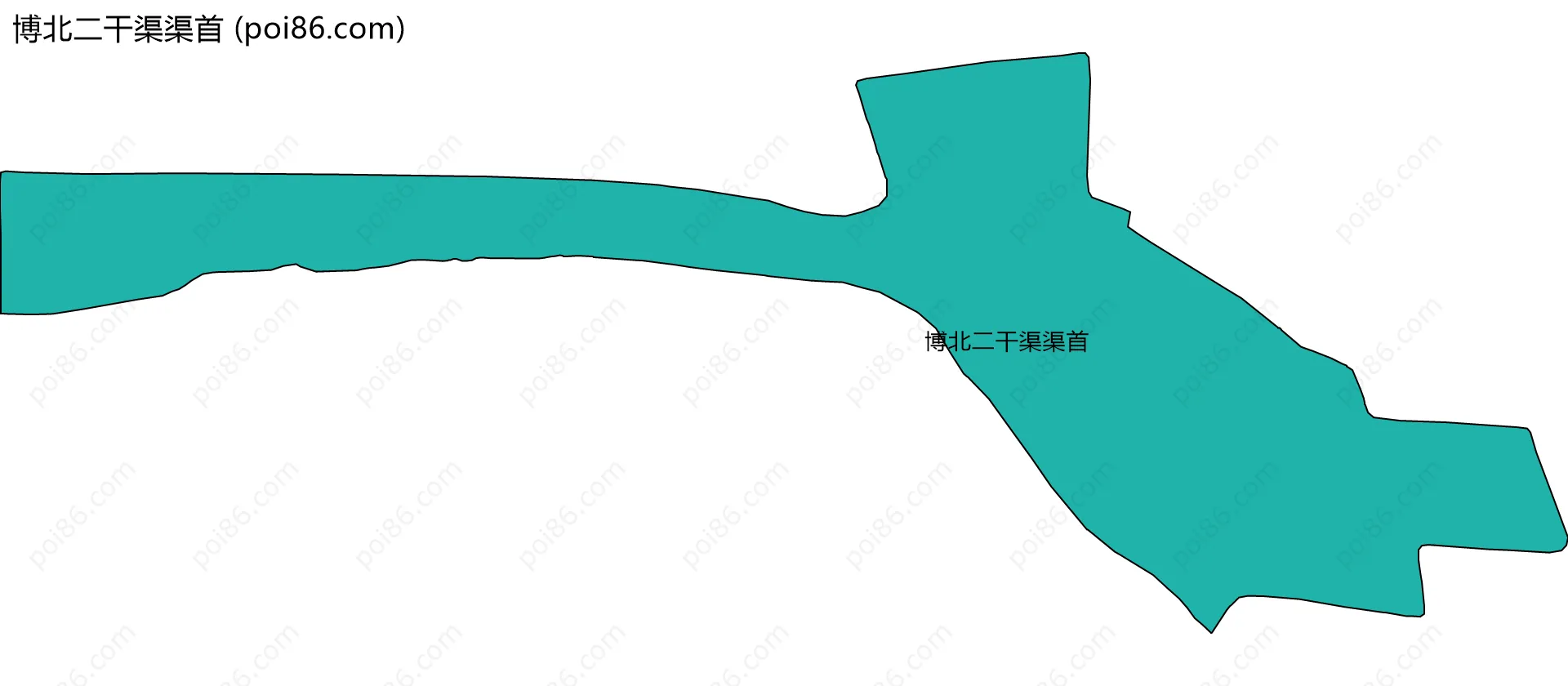 博北二干渠渠首边界地图