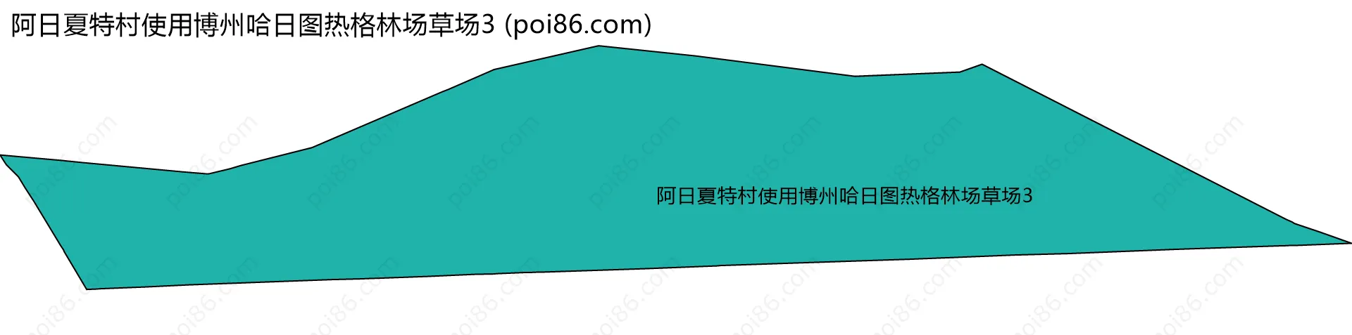 阿日夏特村使用博州哈日图热格林场草场3边界地图
