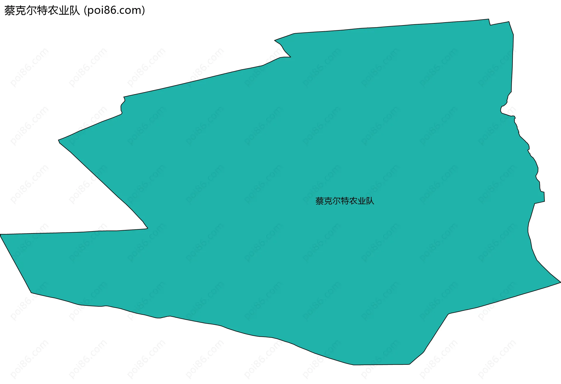 蔡克尔特农业队边界地图