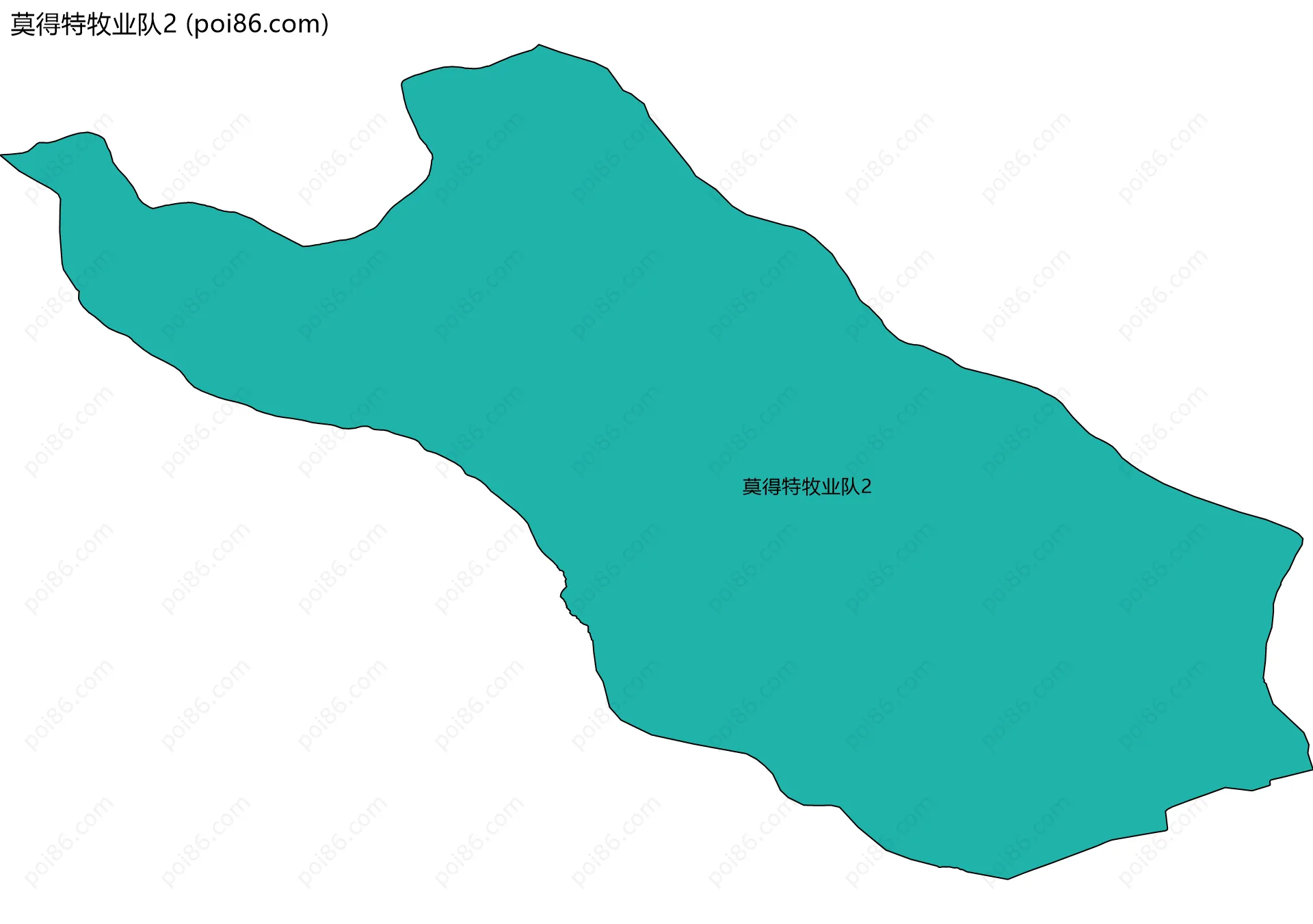 莫得特牧业队2边界地图