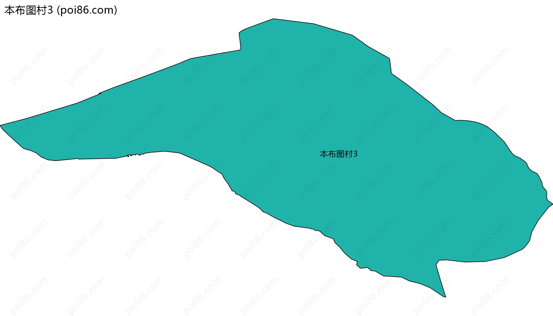 本布图村3边界地图