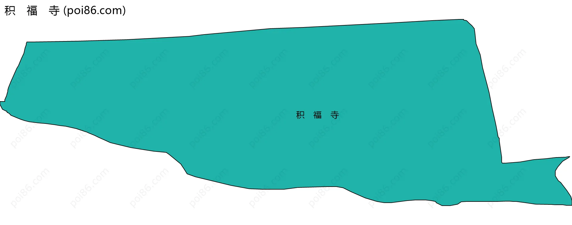 积　福　寺边界地图