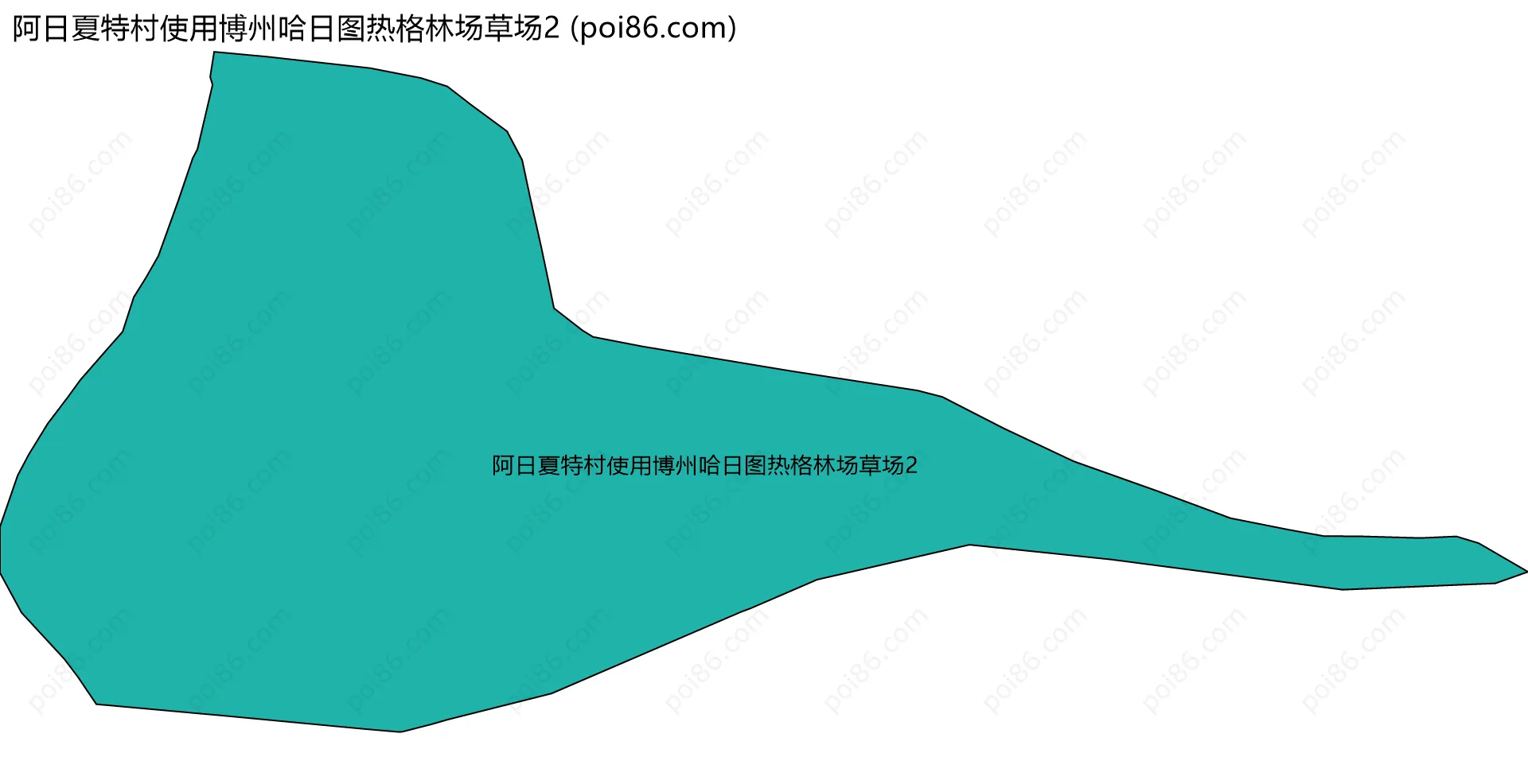 阿日夏特村使用博州哈日图热格林场草场2边界地图
