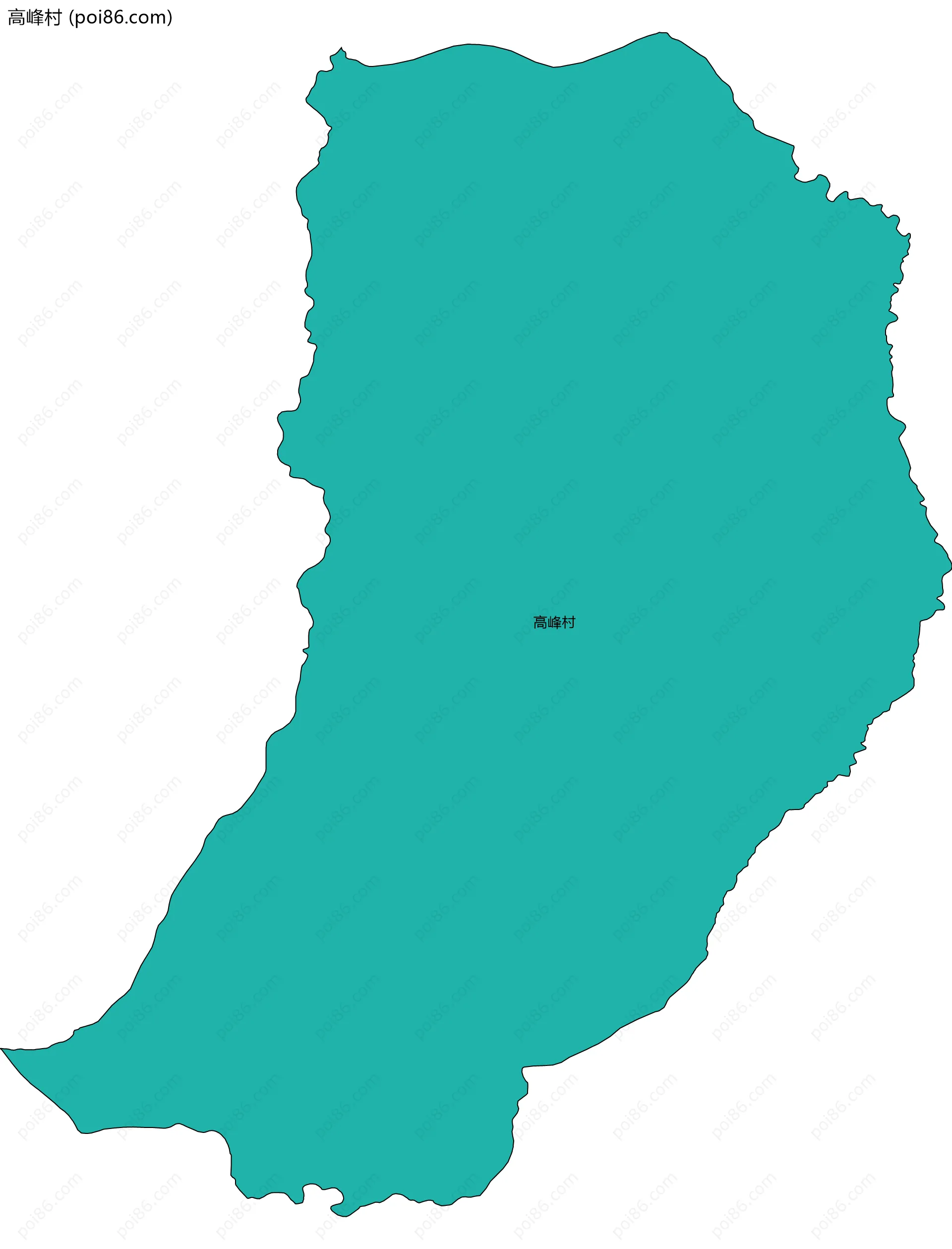 高峰村边界地图