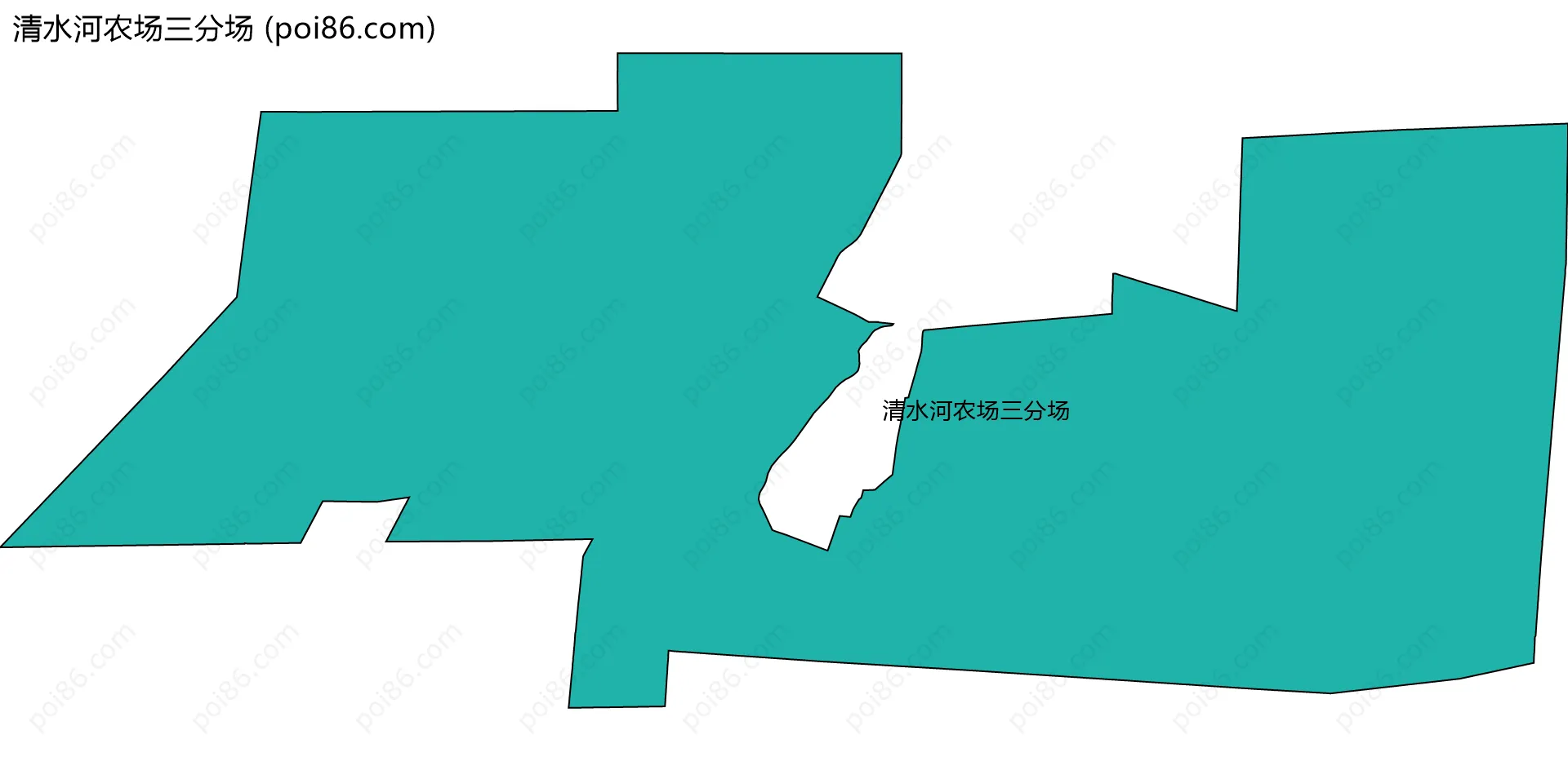 清水河农场三分场边界地图