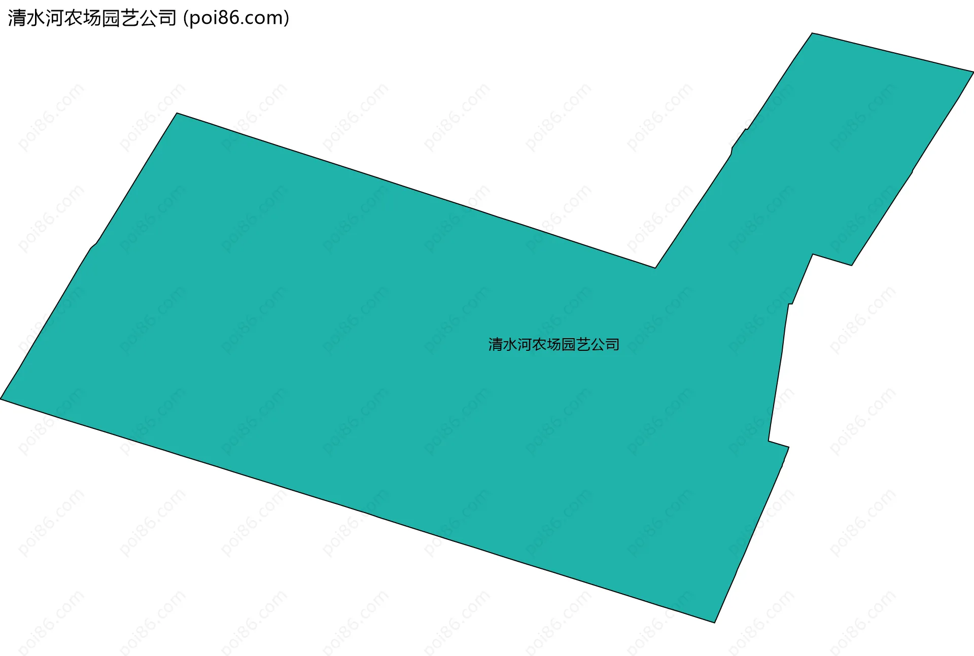 清水河农场园艺公司边界地图