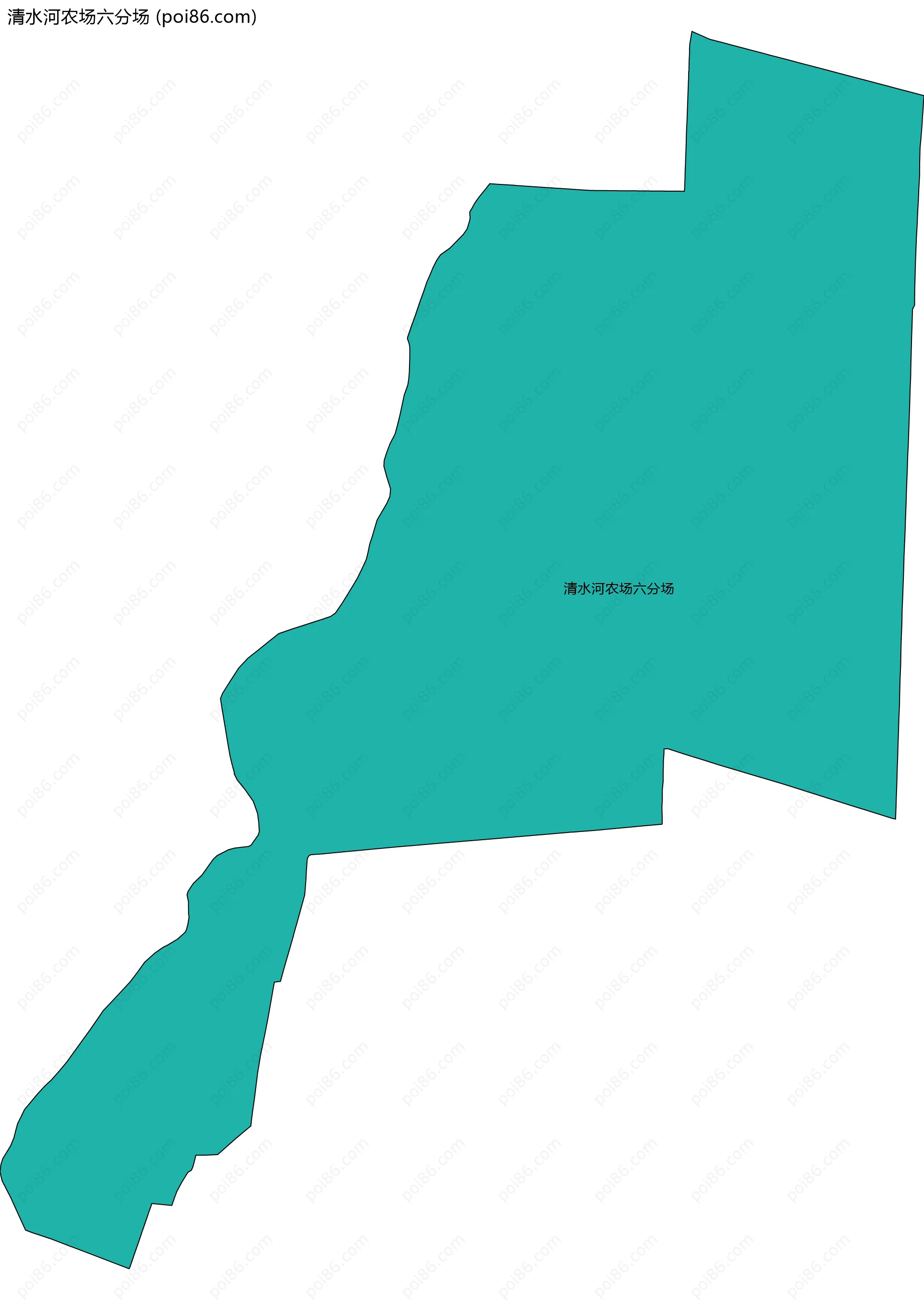 清水河农场六分场边界地图