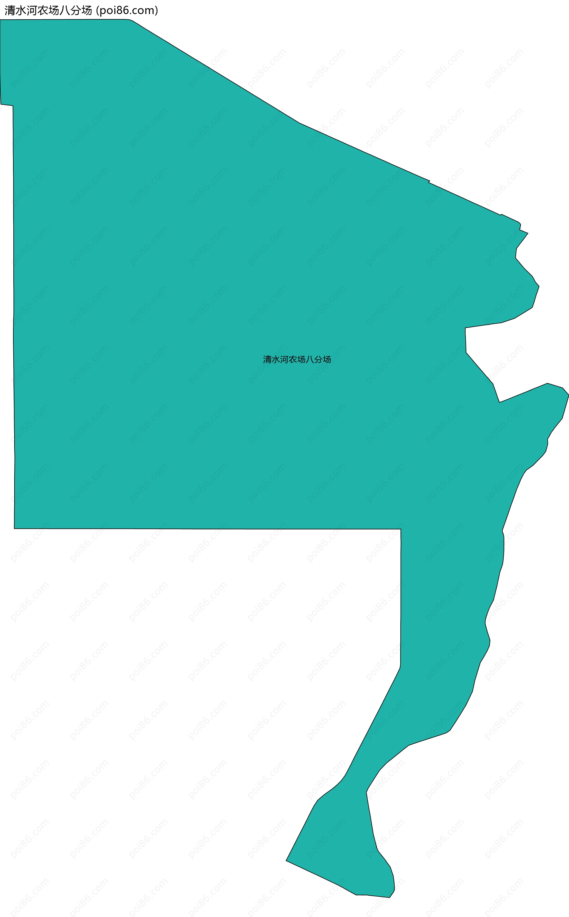 清水河农场八分场边界地图