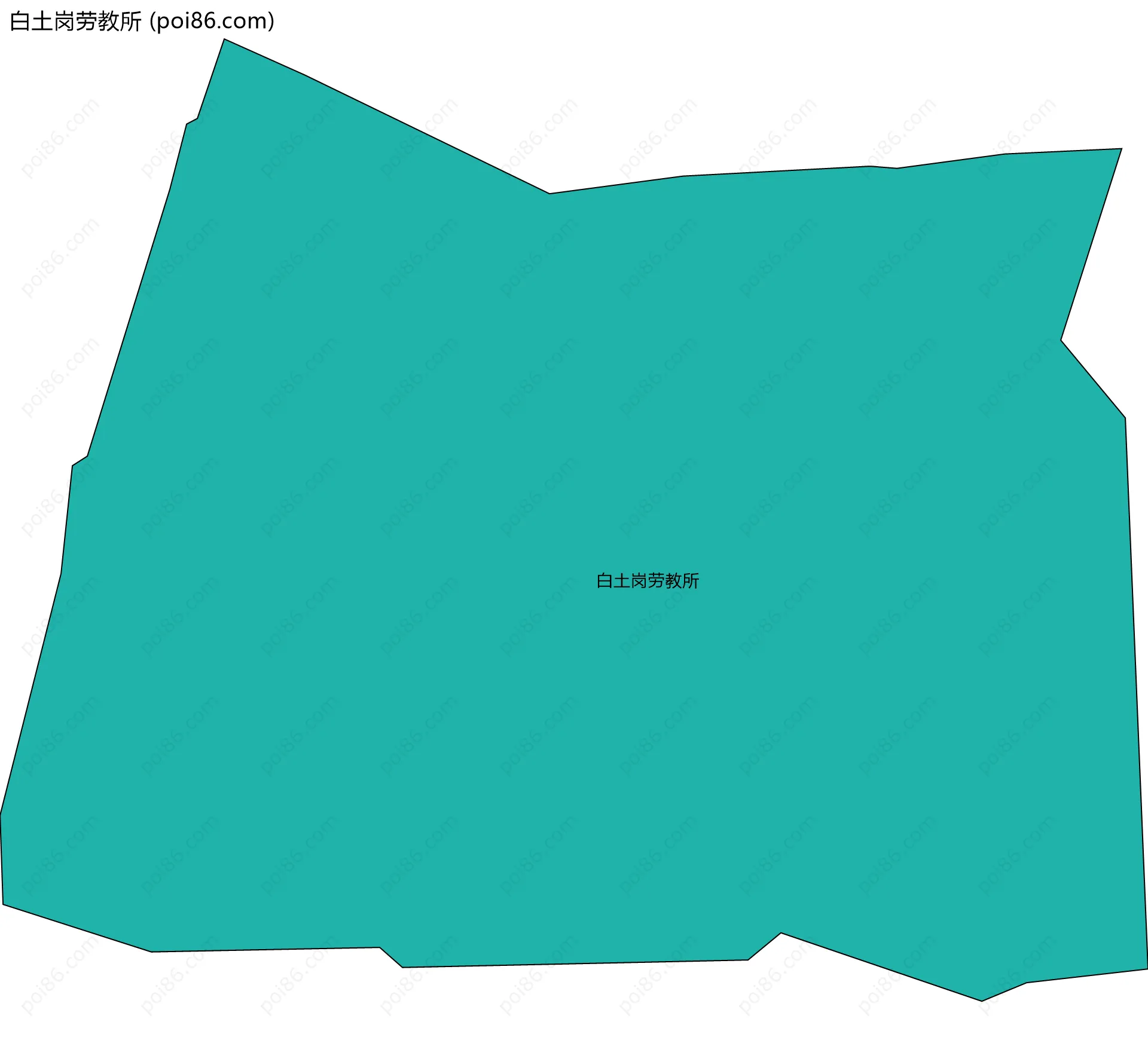 白土岗劳教所边界地图