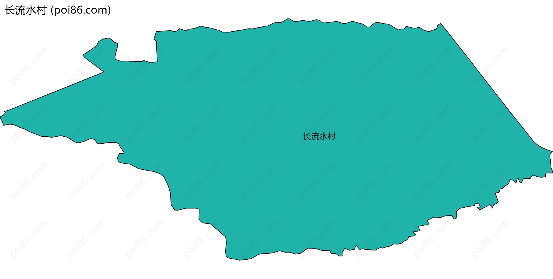 长流水村边界地图
