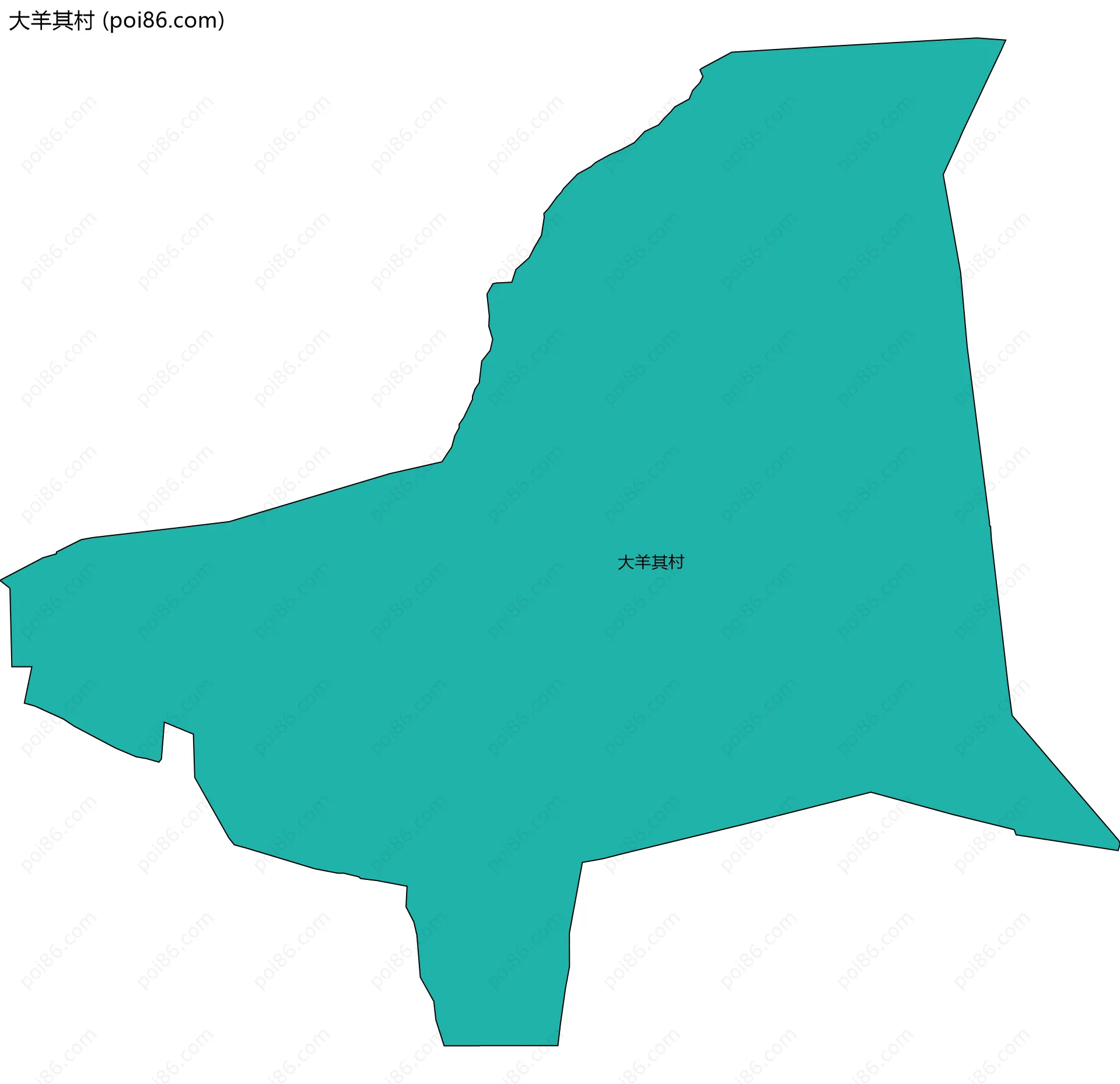 大羊其村边界地图