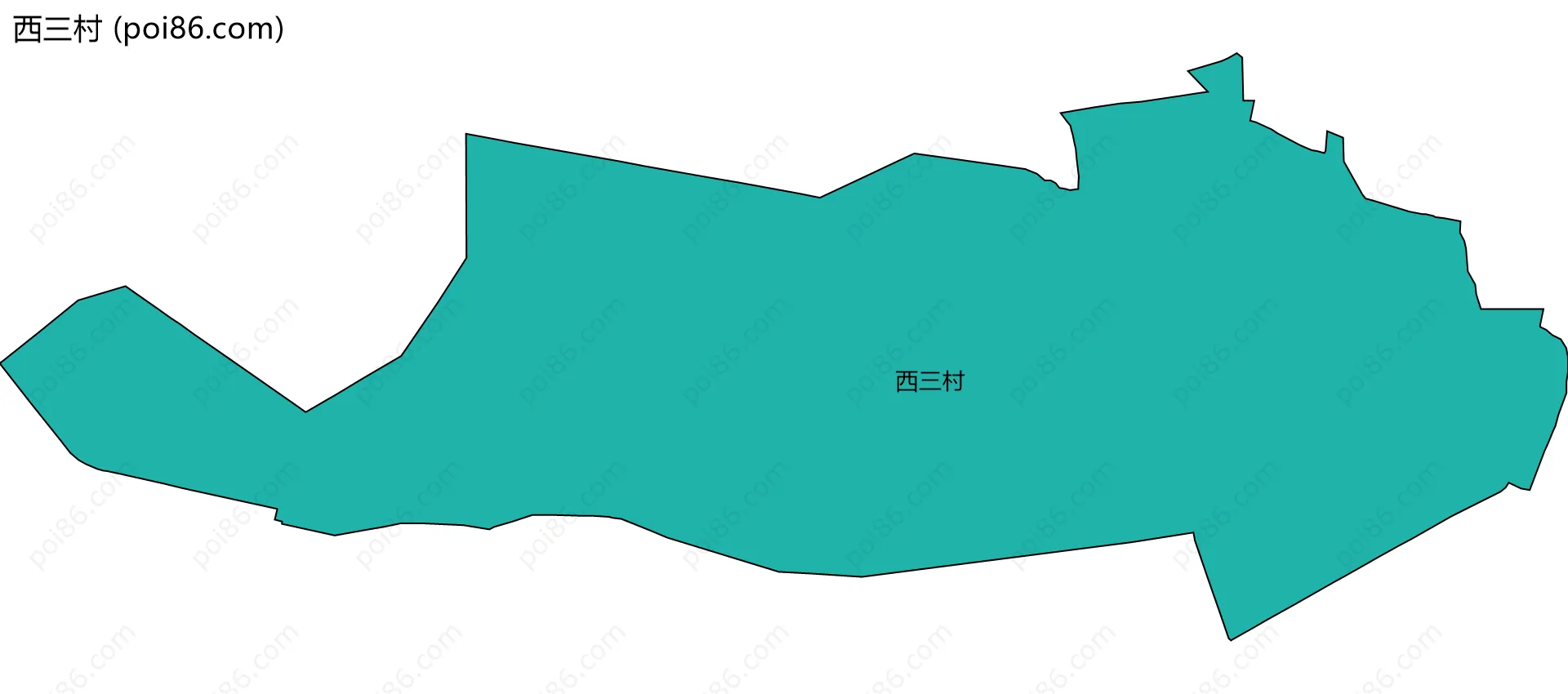 西三村边界地图