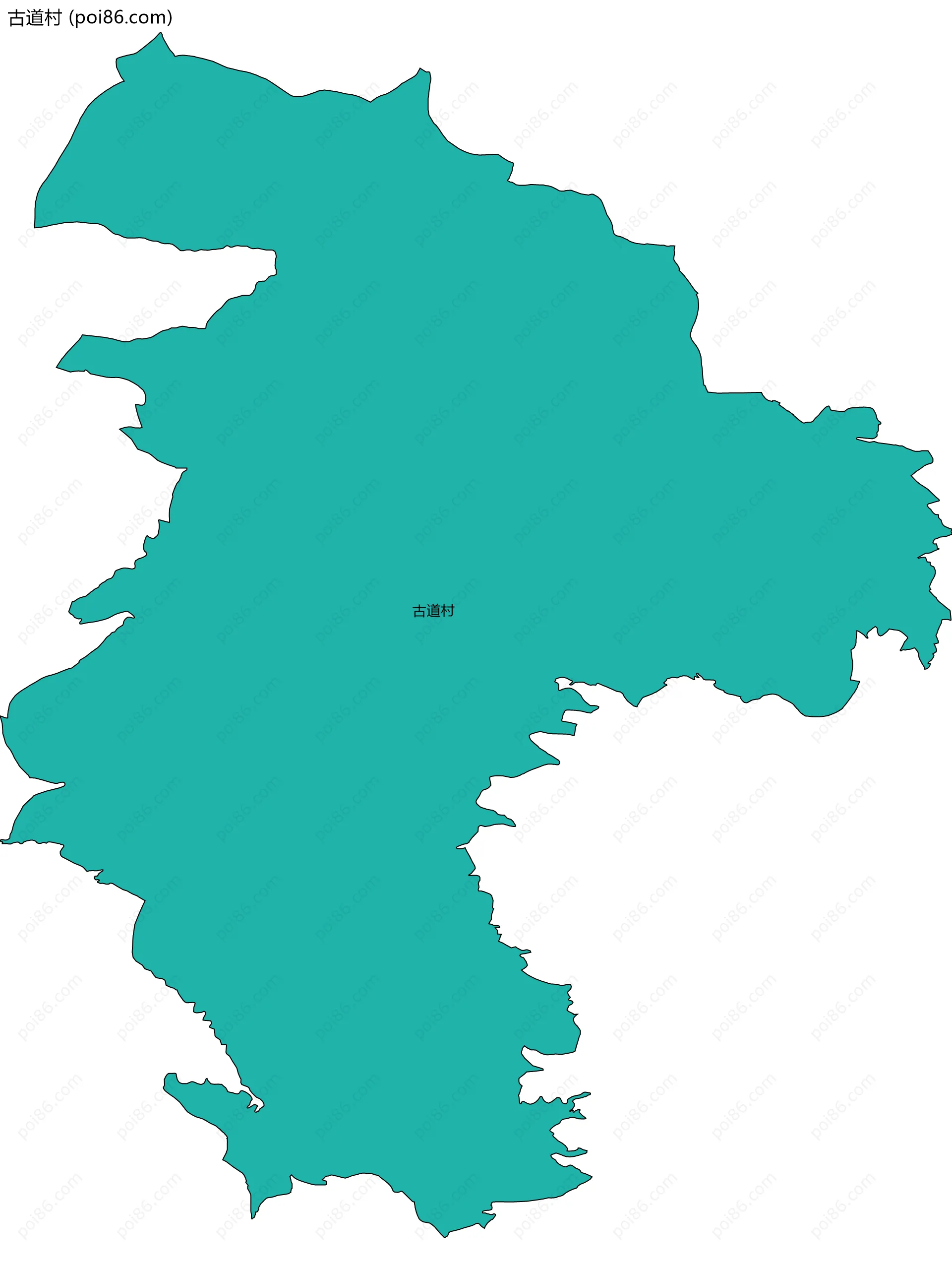 古道村边界地图