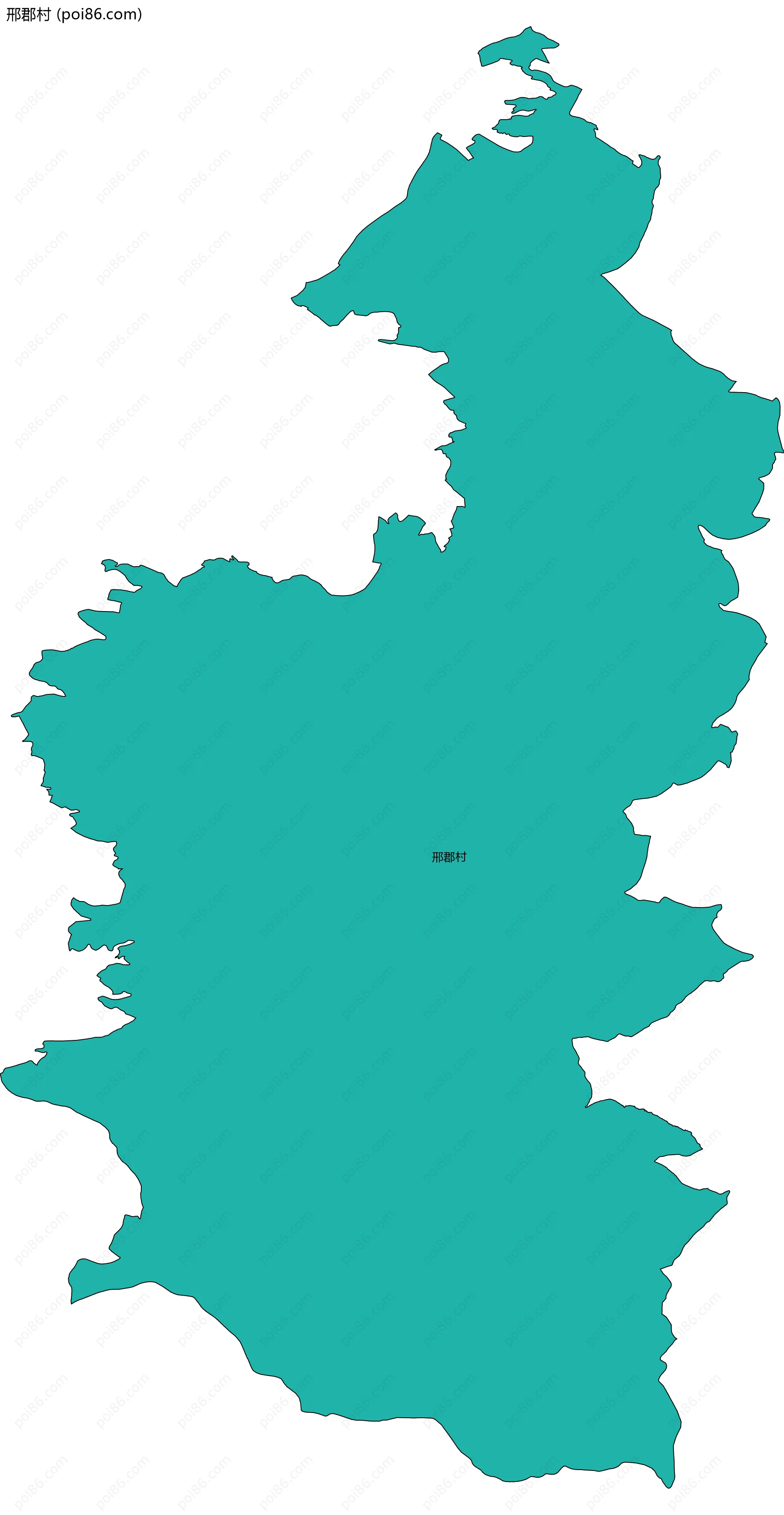 邢郡村边界地图