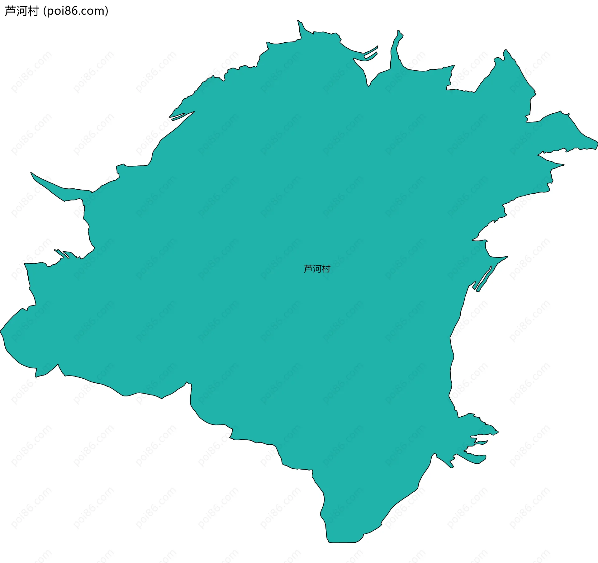 芦河村边界地图