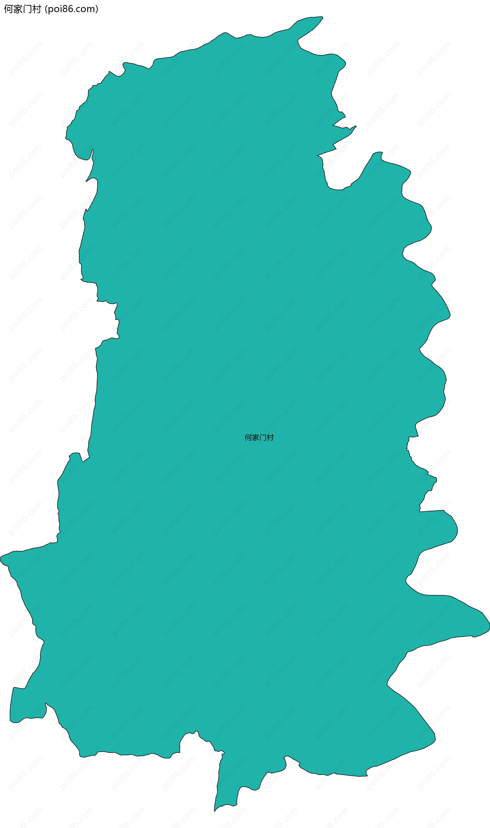 何家门村边界地图