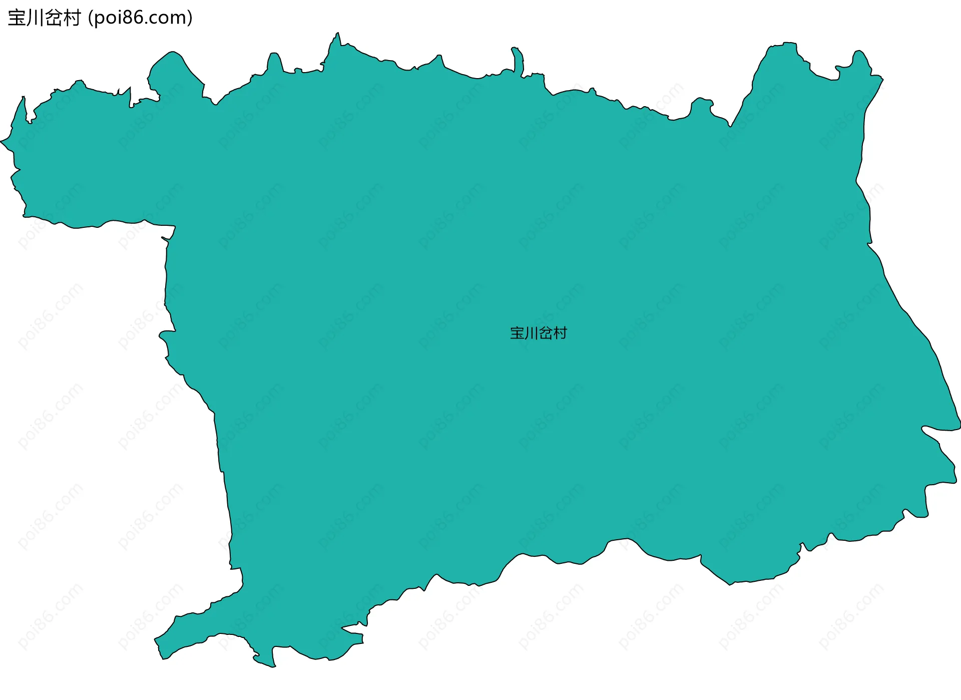 宝川岔村边界地图