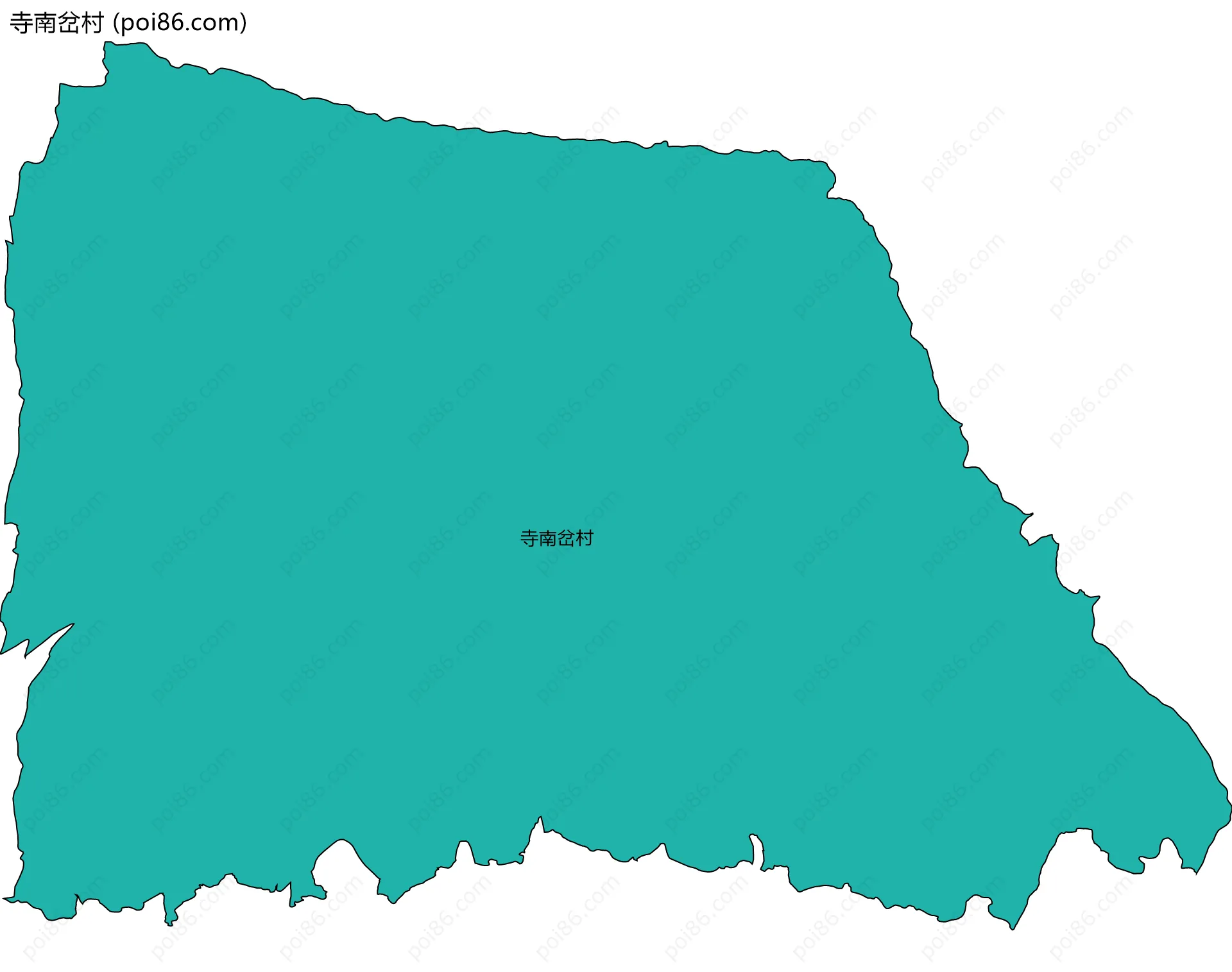 寺南岔村边界地图