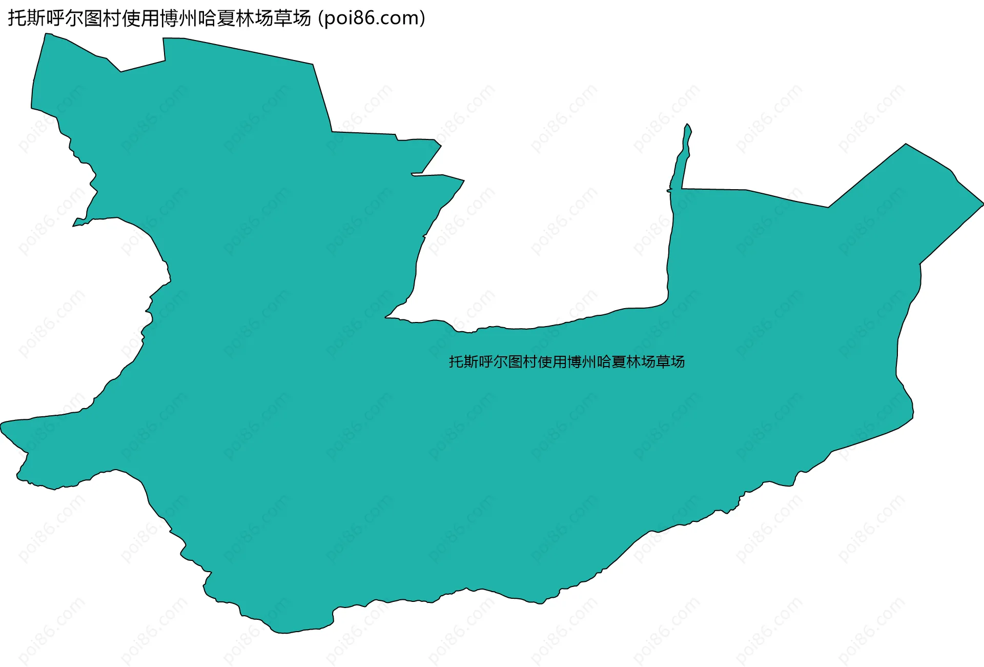 托斯呼尔图村使用博州哈夏林场草场边界地图