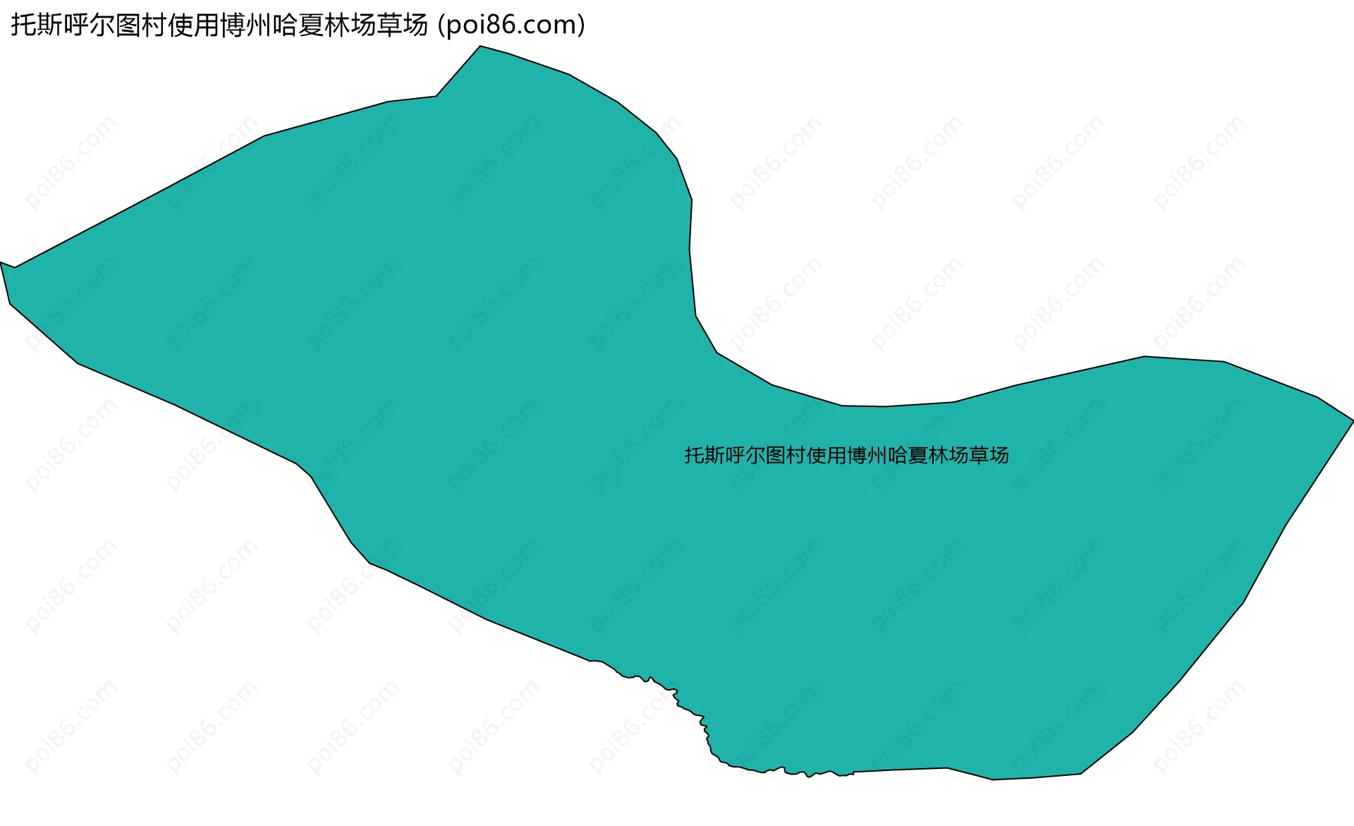 托斯呼尔图村使用博州哈夏林场草场边界地图