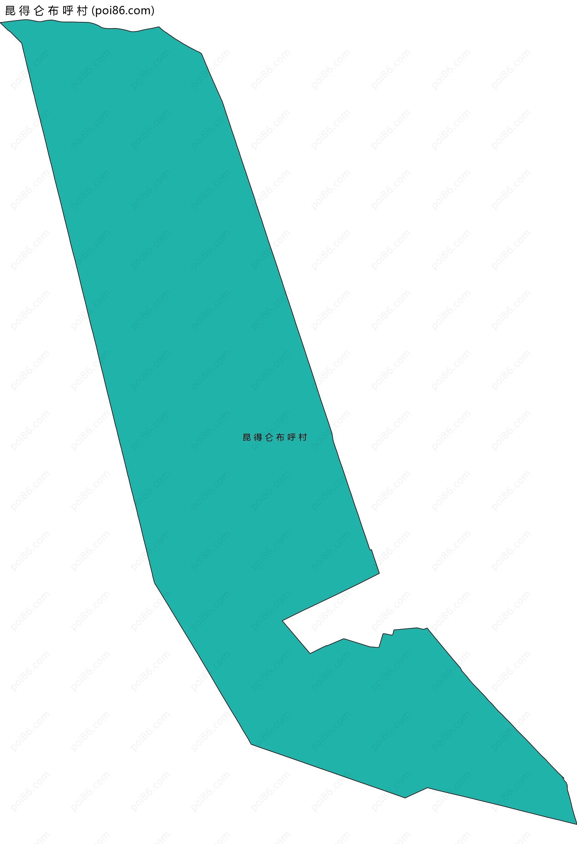 昆 得 仑 布 呼 村边界地图