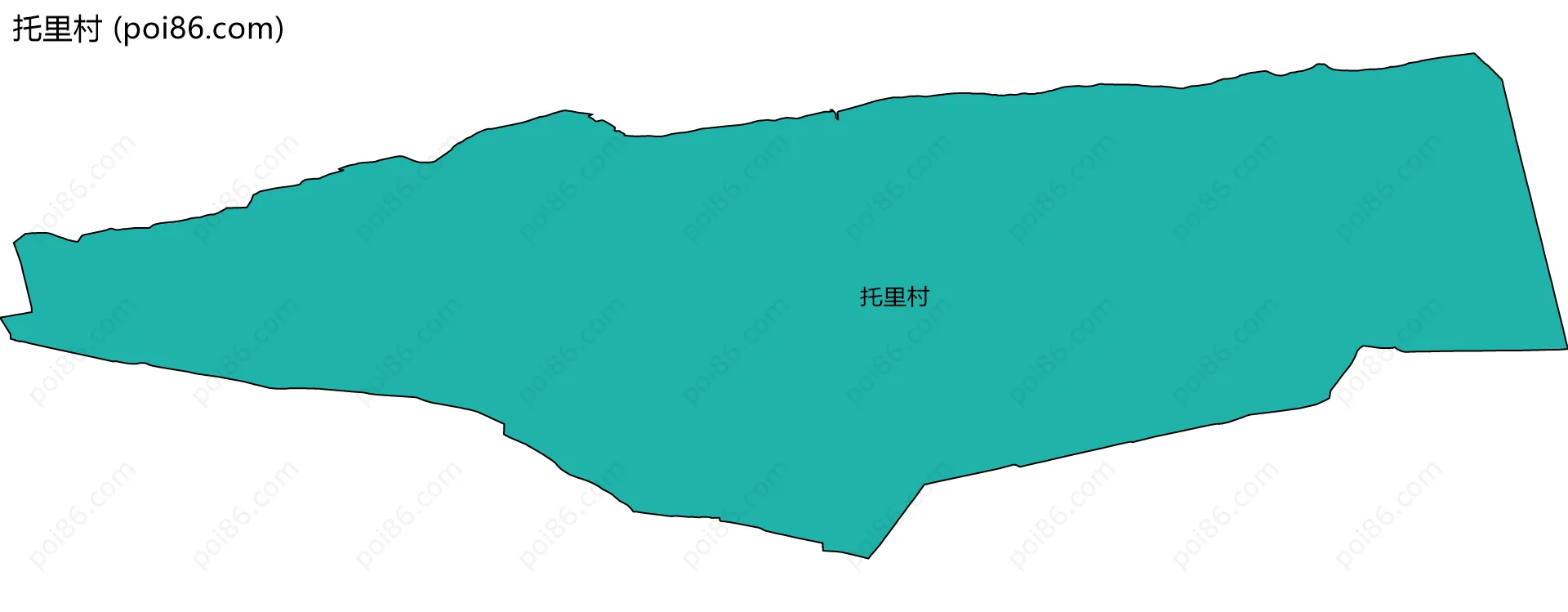 托里村边界地图