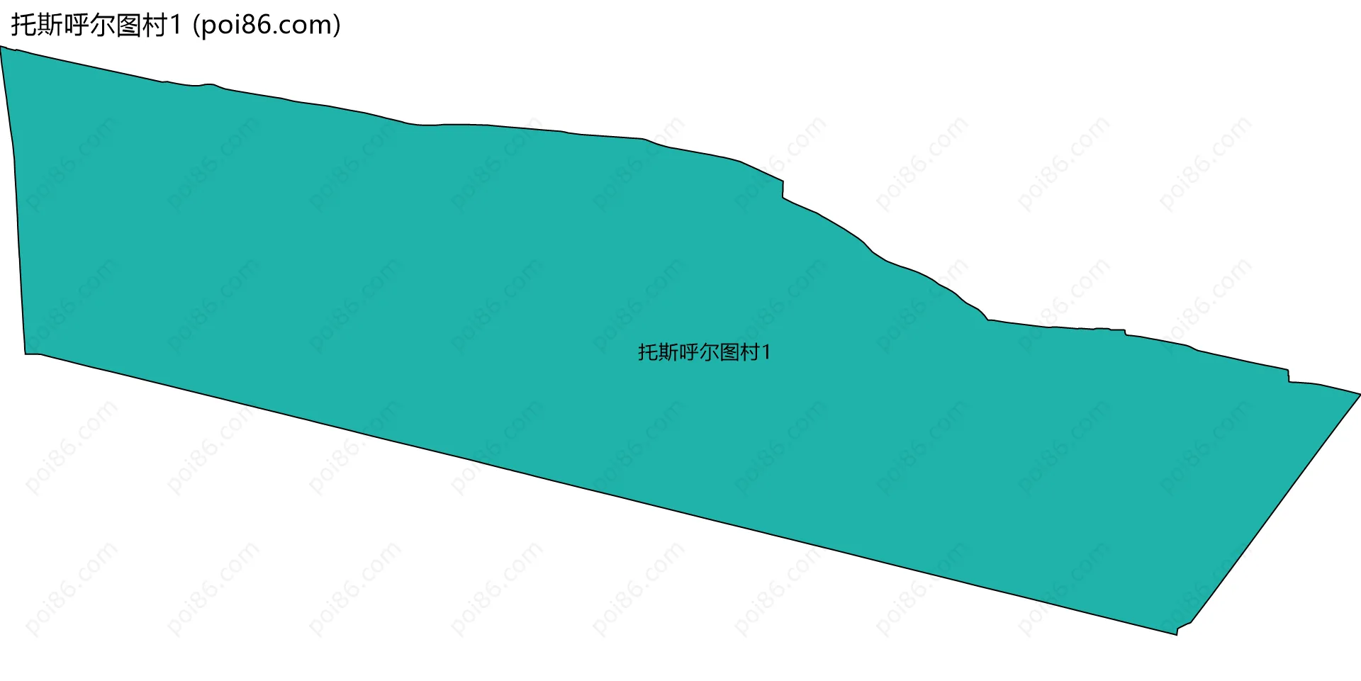 托斯呼尔图村1边界地图