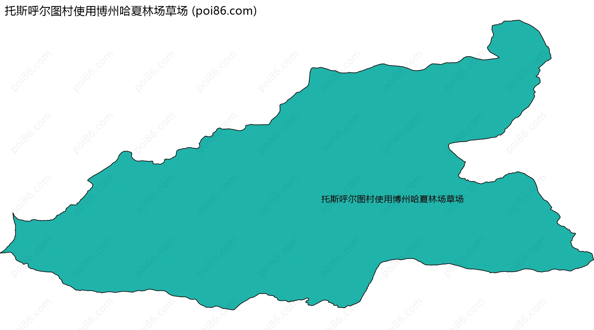托斯呼尔图村使用博州哈夏林场草场边界地图