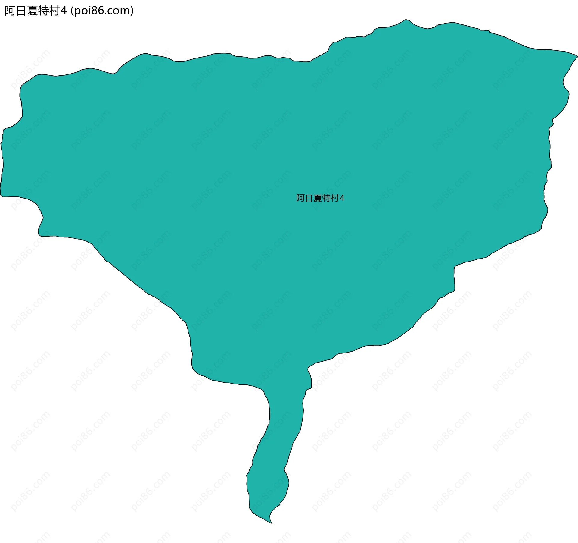 阿日夏特村4边界地图