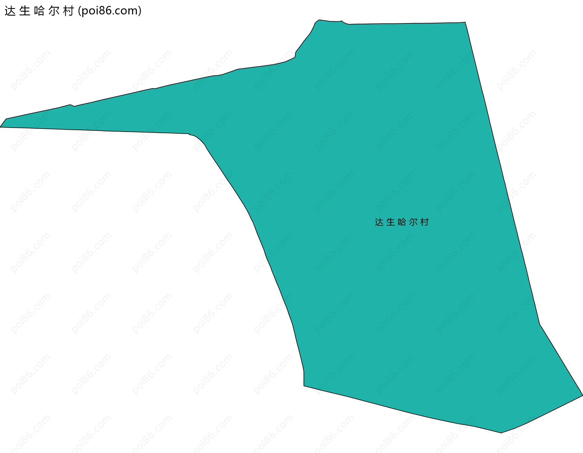 达 生 哈 尔 村边界地图