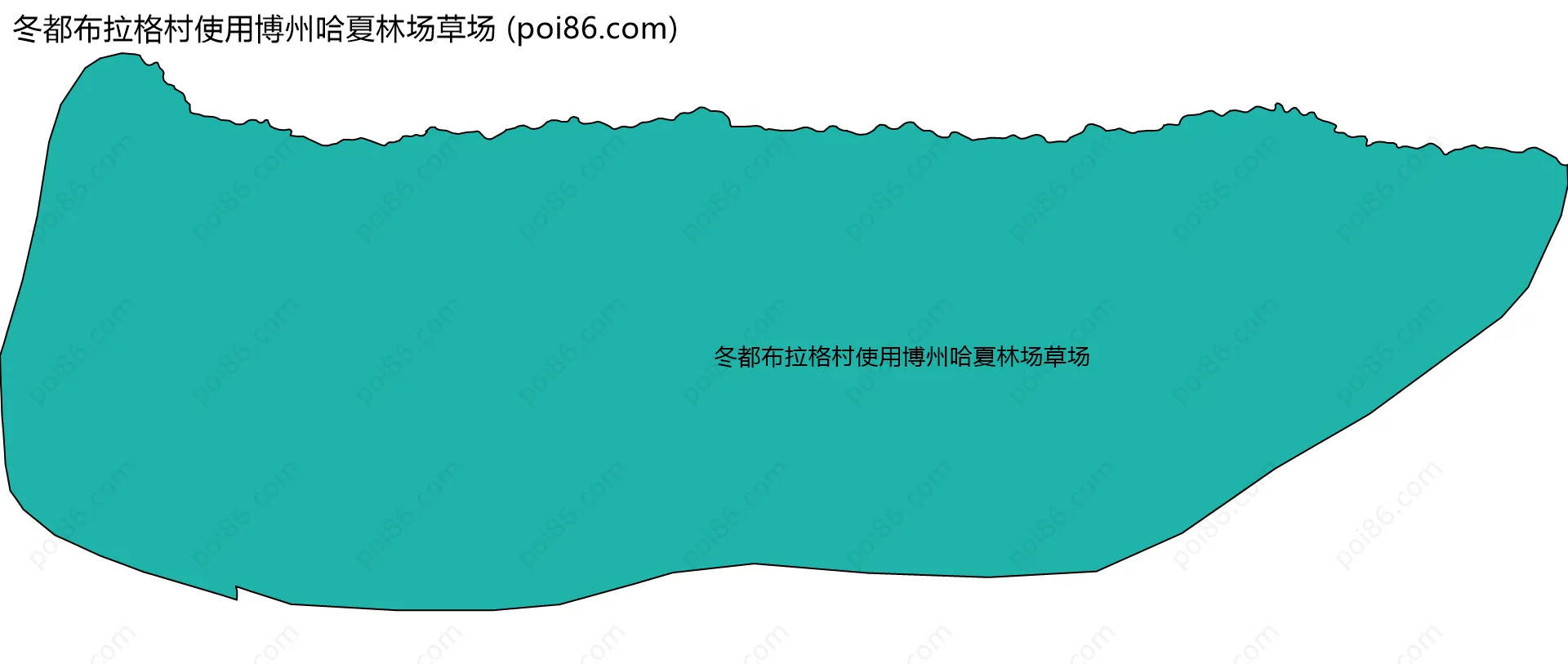 冬都布拉格村使用博州哈夏林场草场边界地图