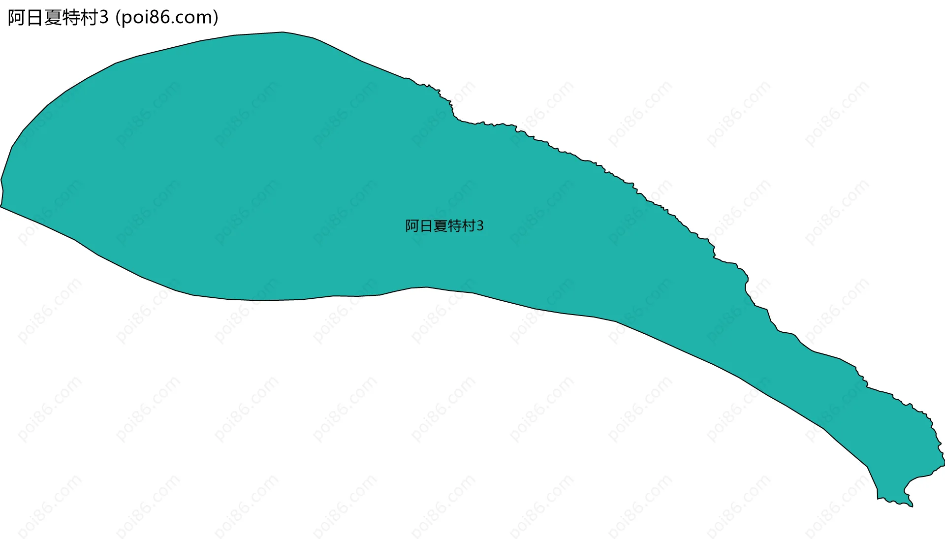 阿日夏特村3边界地图