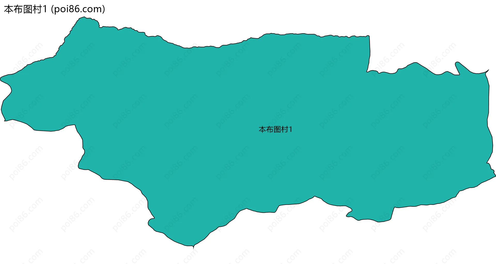 本布图村1边界地图