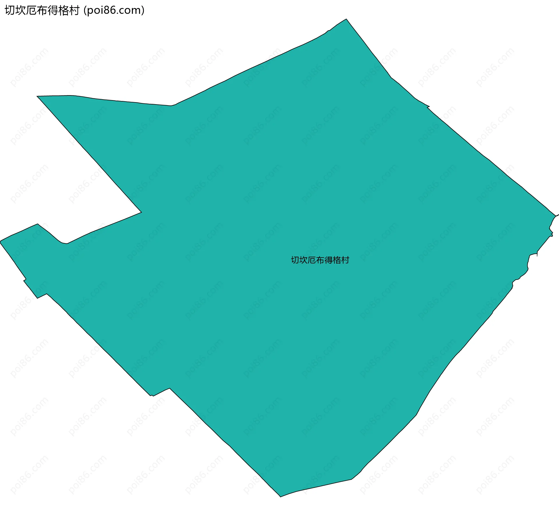 切坎厄布得格村边界地图